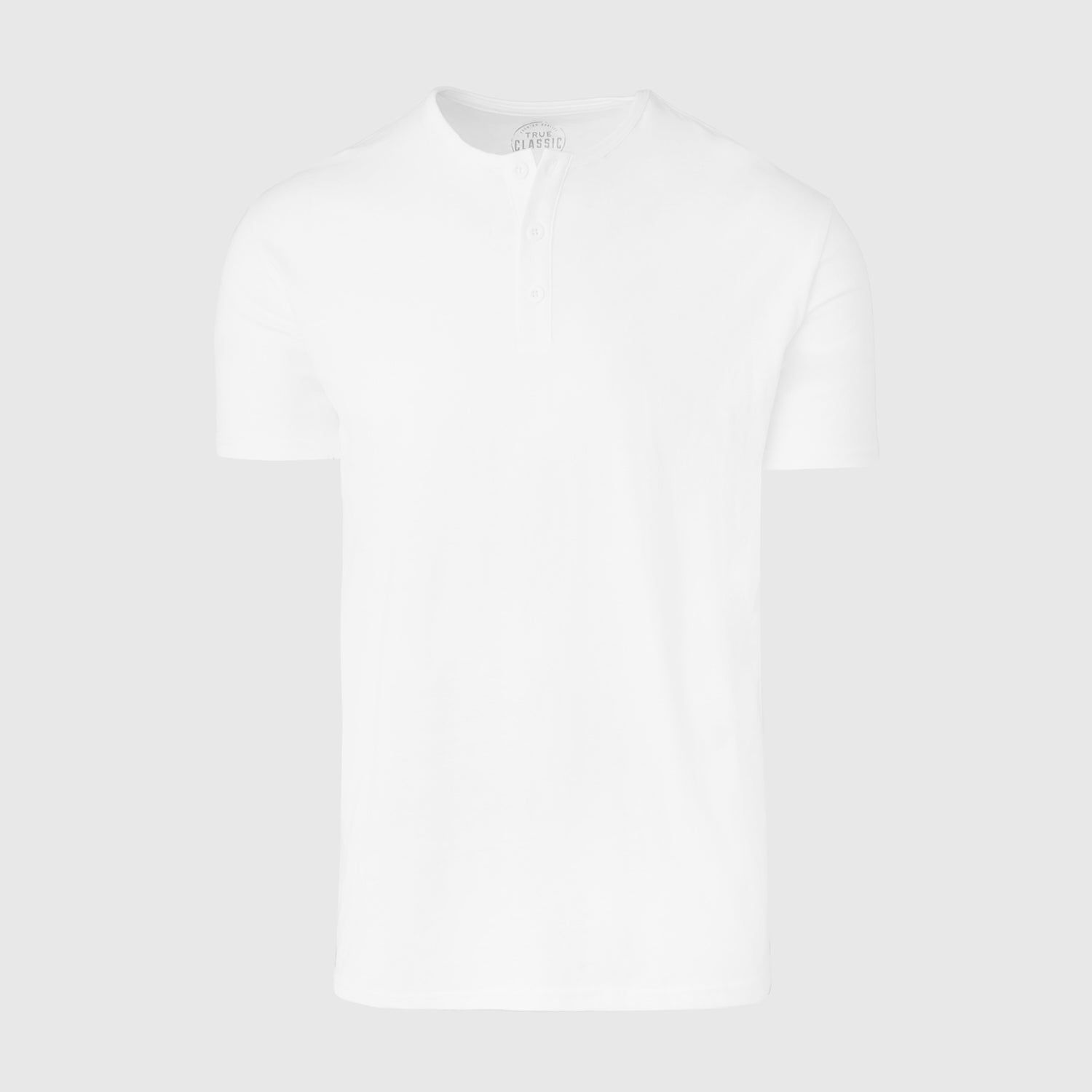 White Short Sleeve Henley sold by True Classic product image thumbnail 2