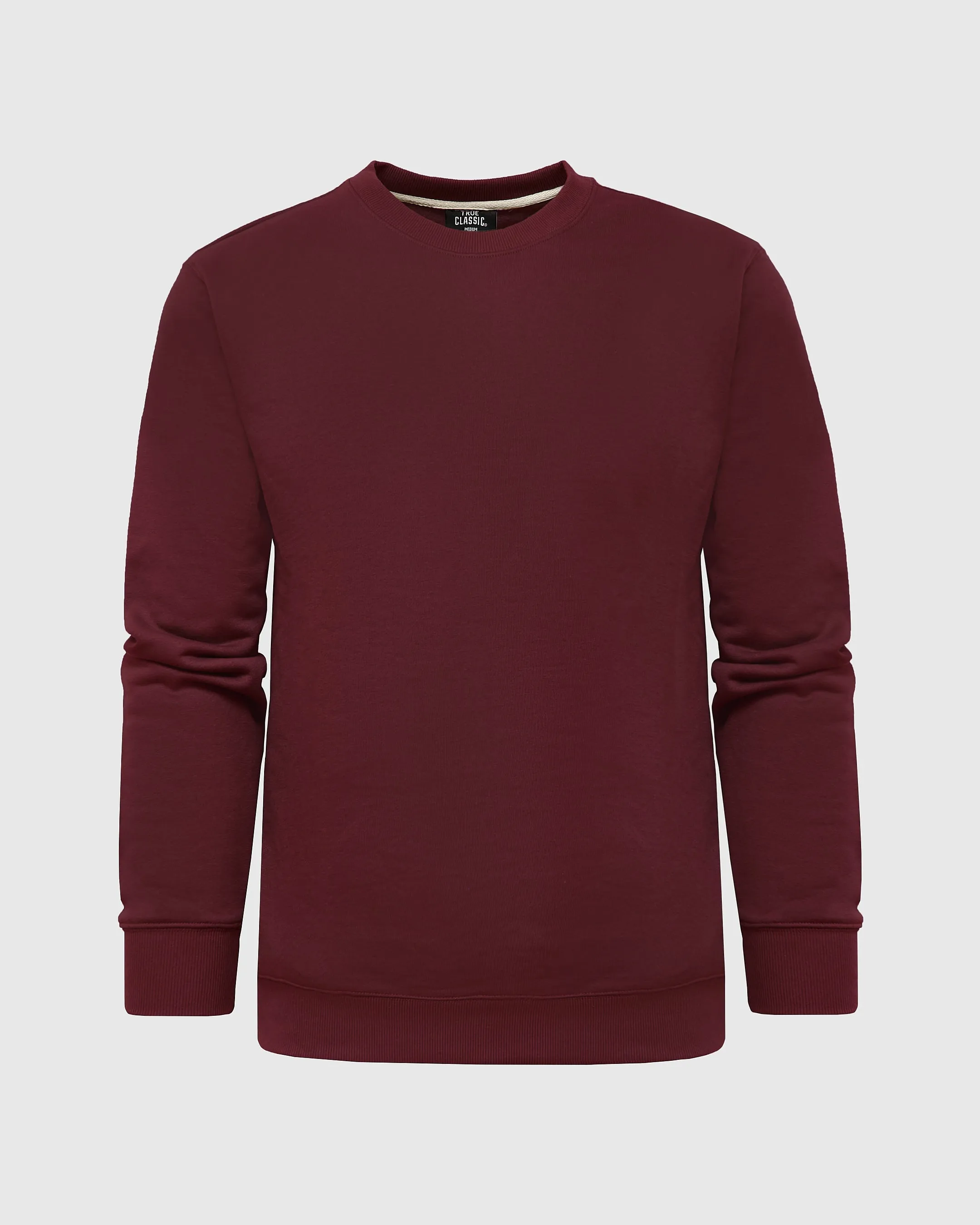 Mahogany Fleece French Terry Pullover Crew Neck sold by True Classic product image thumbnail 2