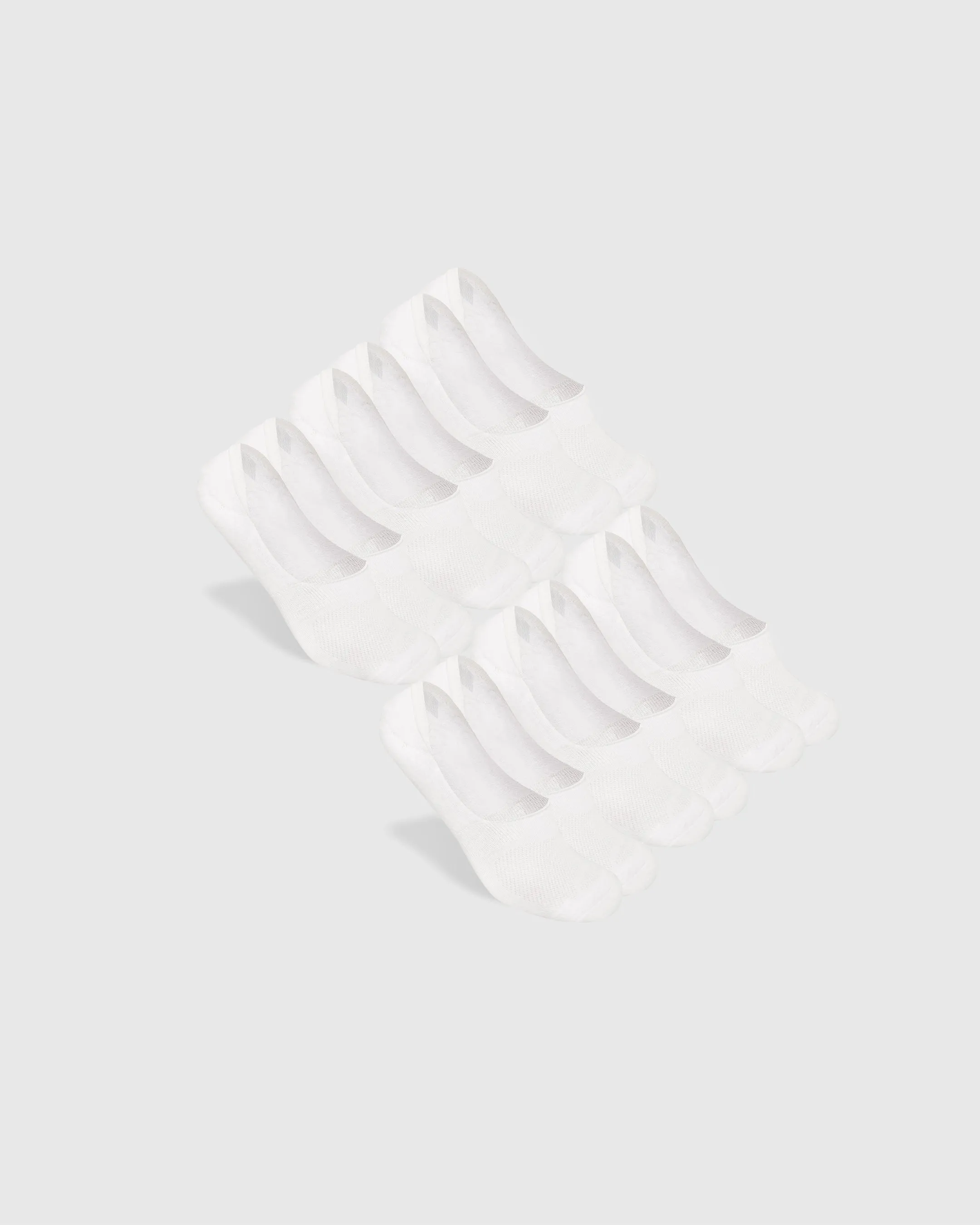 White Never Show Socks 6-Pack sold by True Classic