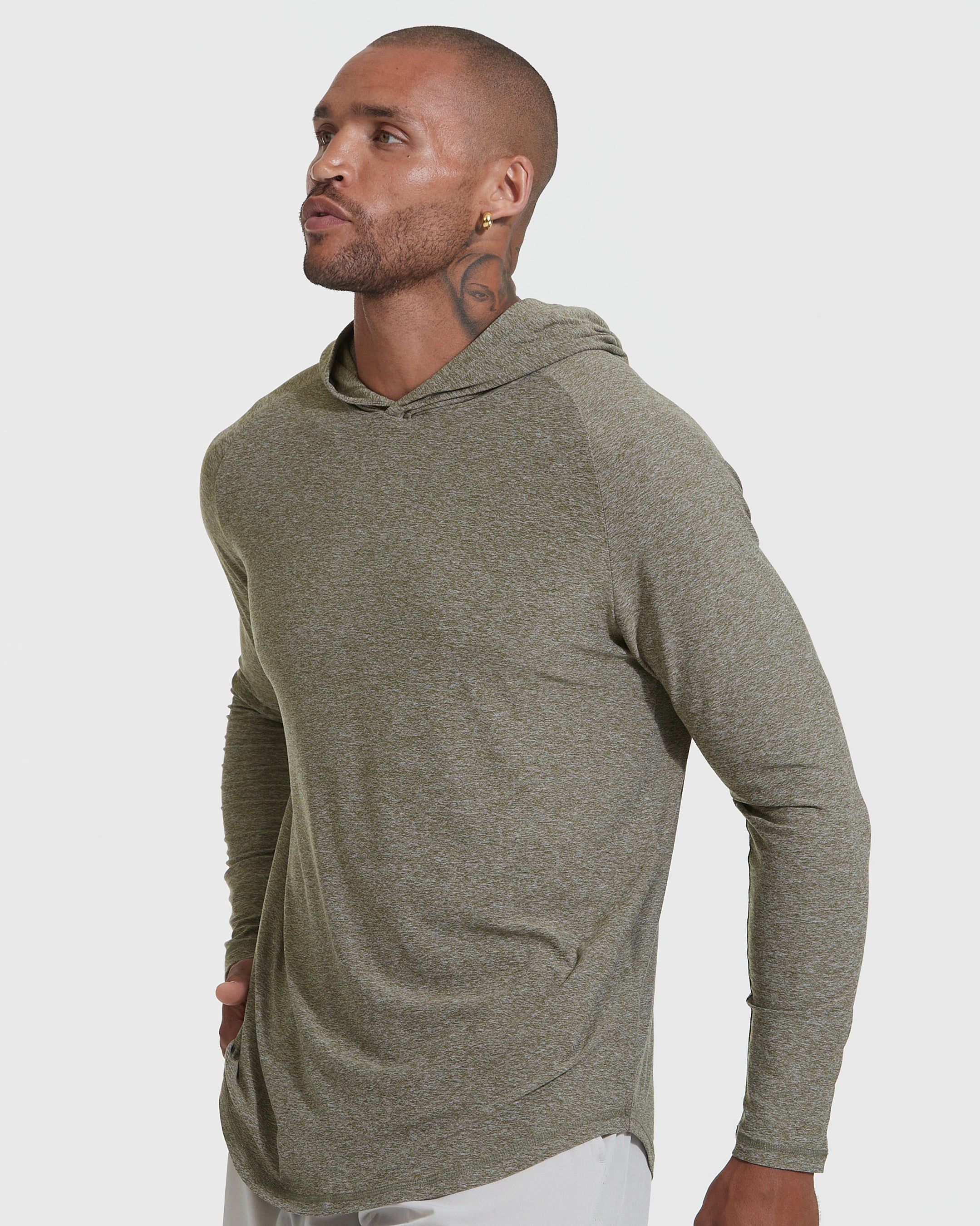 Heather Military Green Active Hoodie sold by True Classic product image thumbnail 3