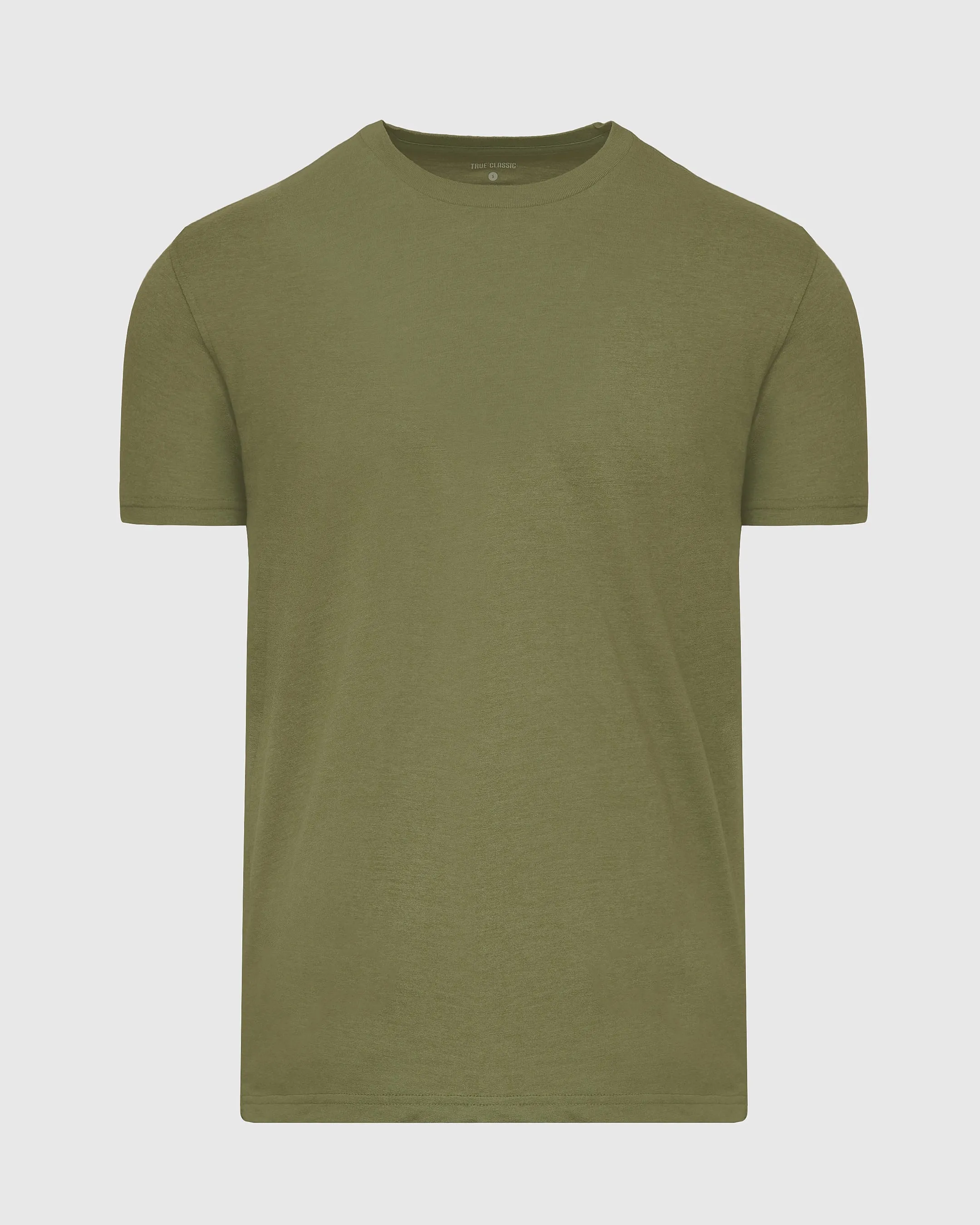 Olive Green Heather Classic Crew Neck sold by True Classic product image thumbnail 2