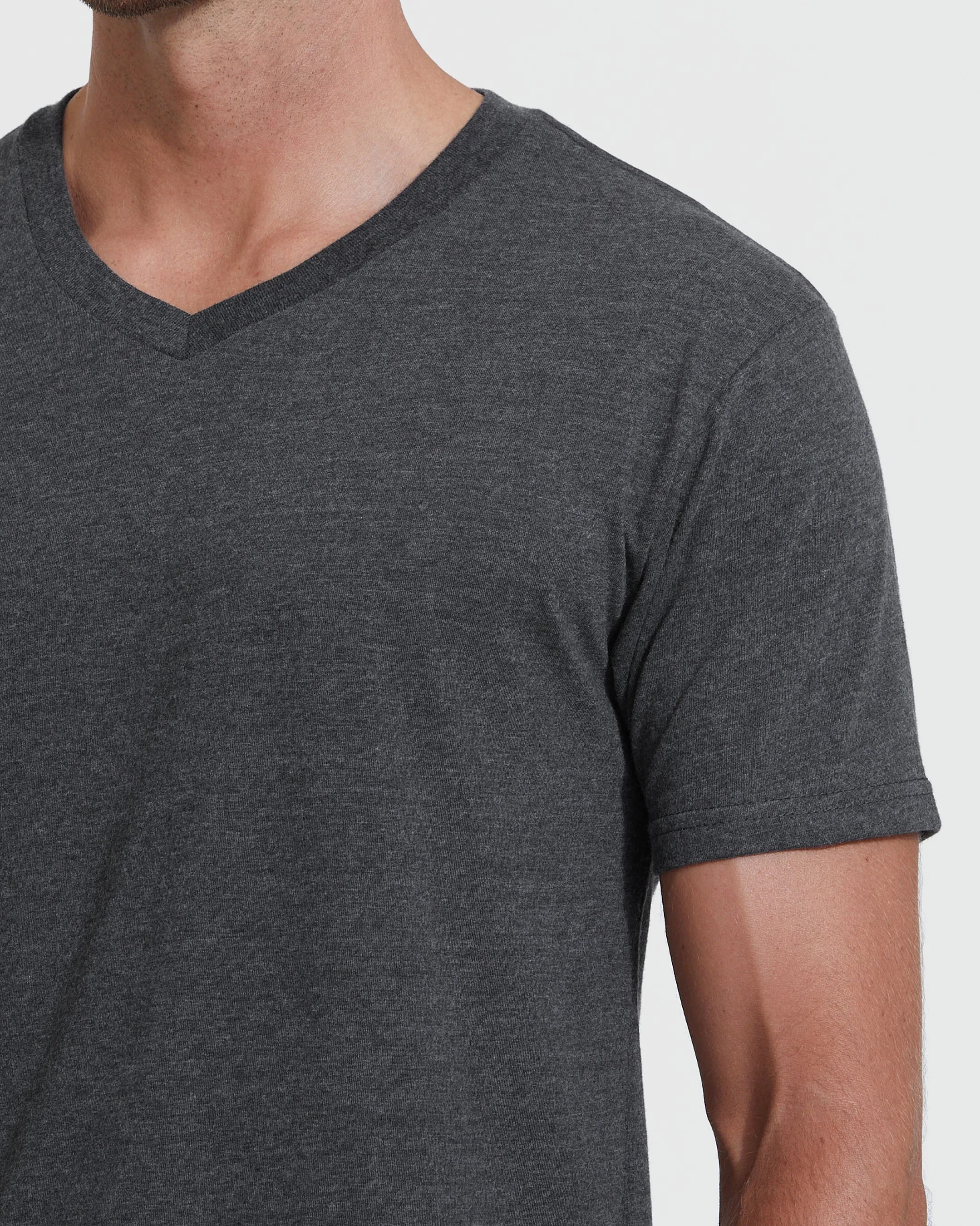 Charcoal Heather Gray Classic V-Neck sold by True Classic product image thumbnail 5