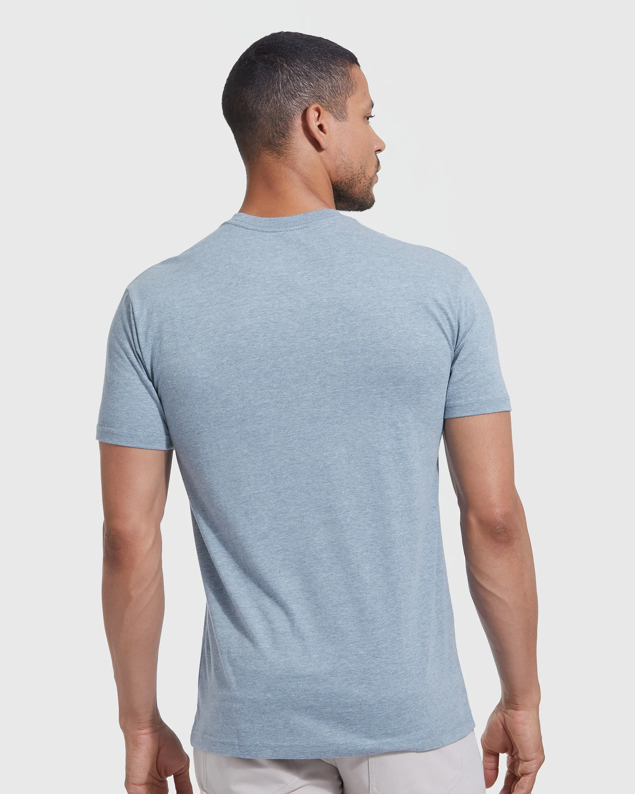 Heather Indigo Classic Crew Neck sold by True Classic product image thumbnail 4