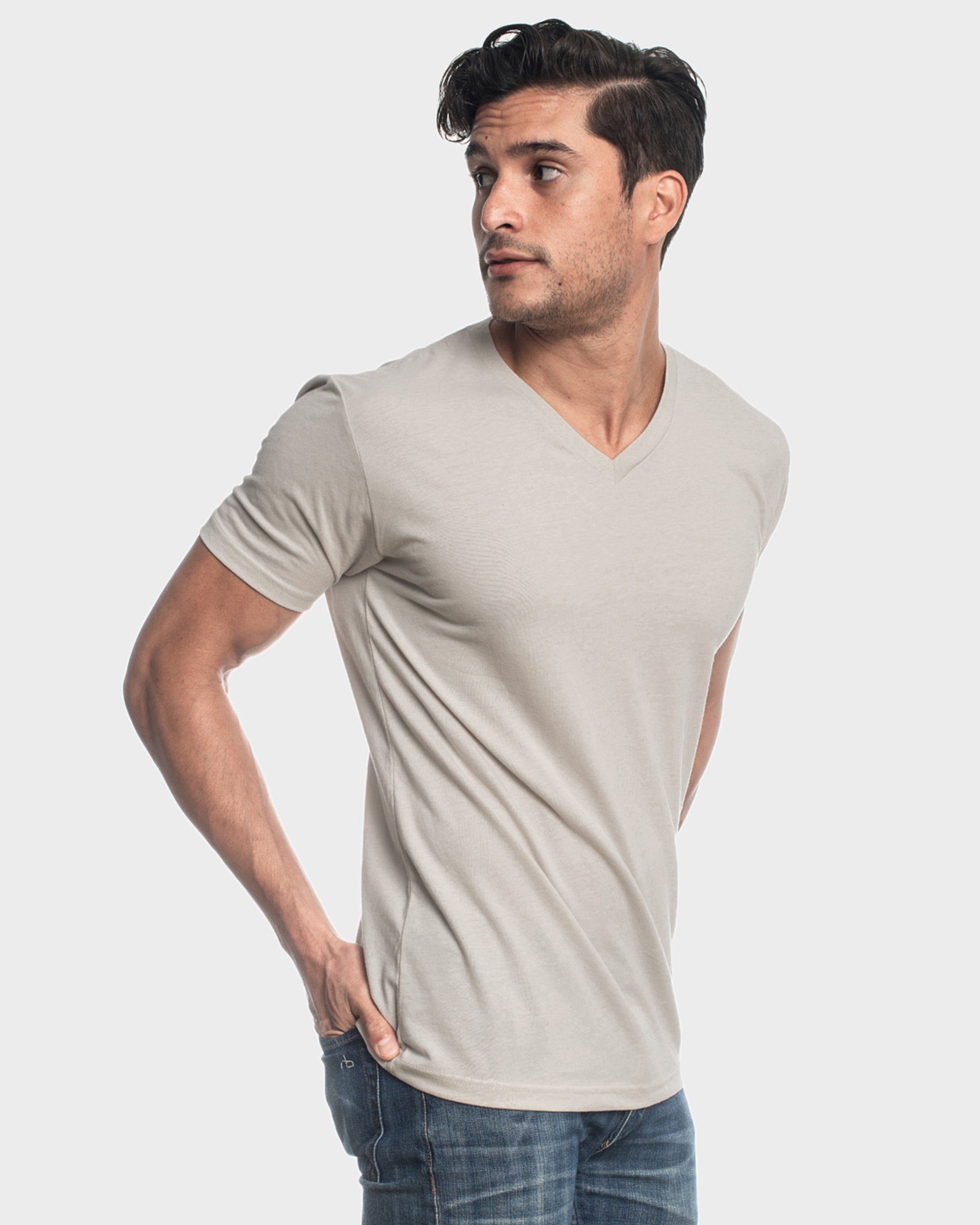 Sand V-Neck T-Shirt sold by True Classic product image thumbnail 4