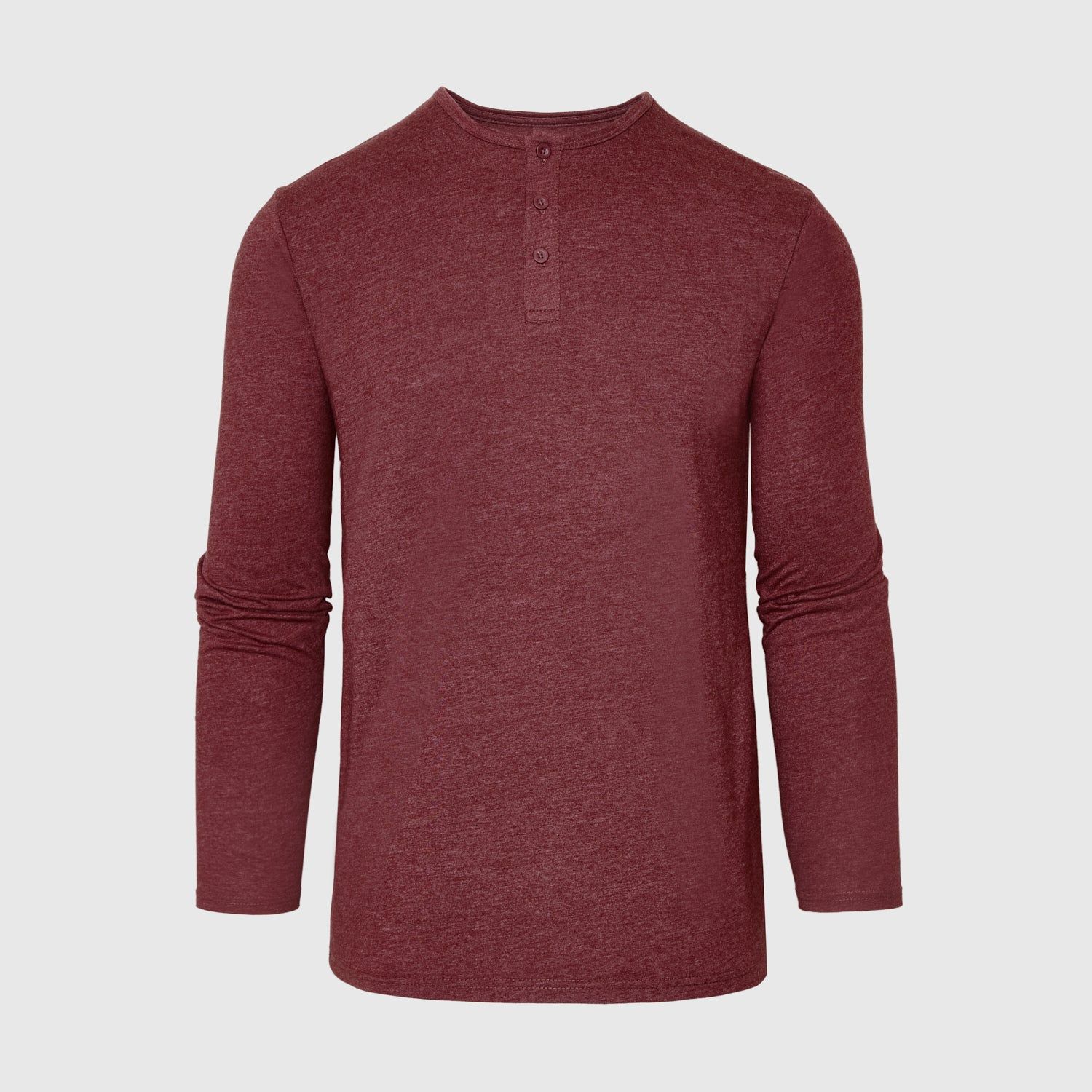 Heather Burgundy Long Sleeve Henley sold by True Classic product image thumbnail 2