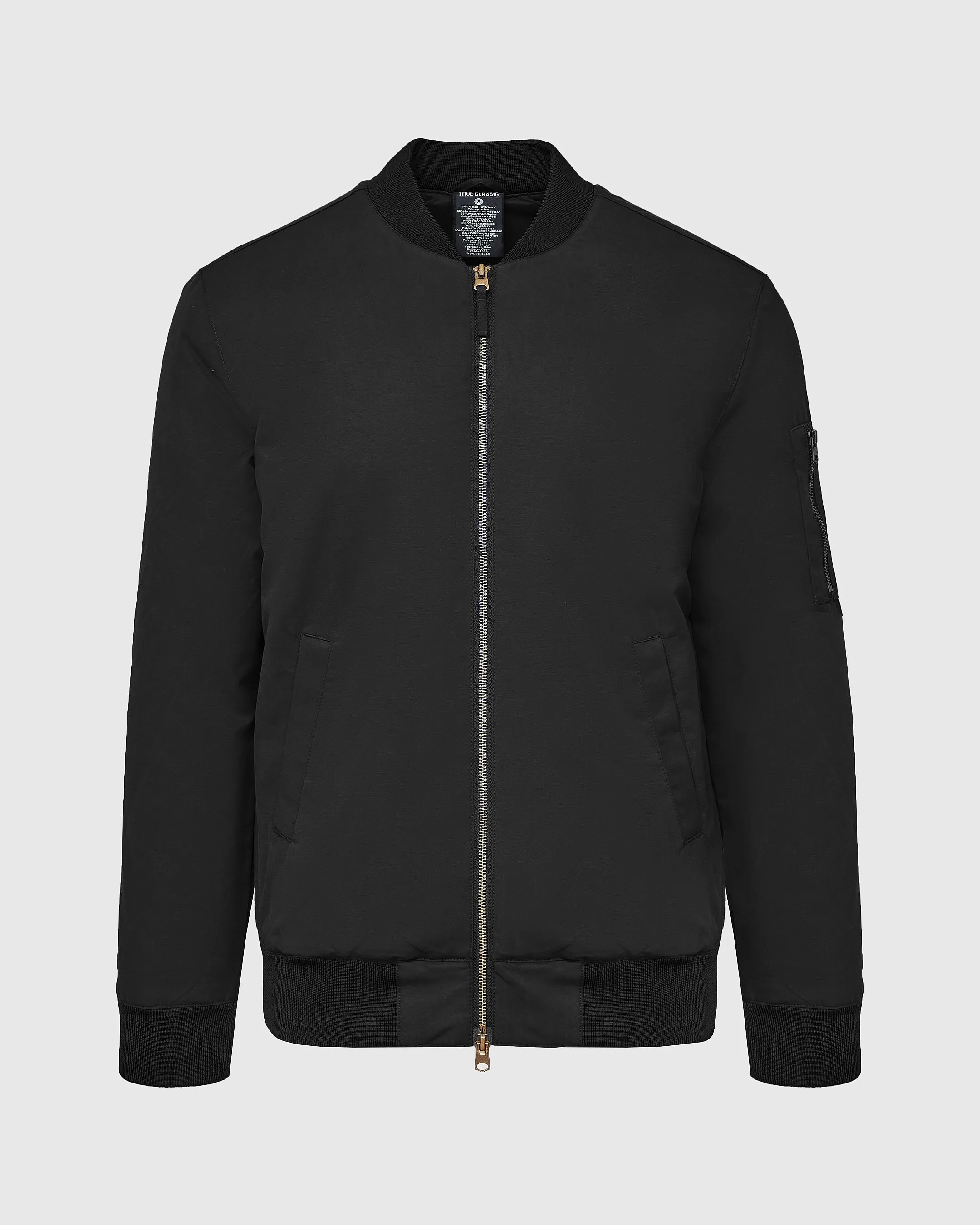 Black Bomber Jacket sold by True Classic product image thumbnail 2
