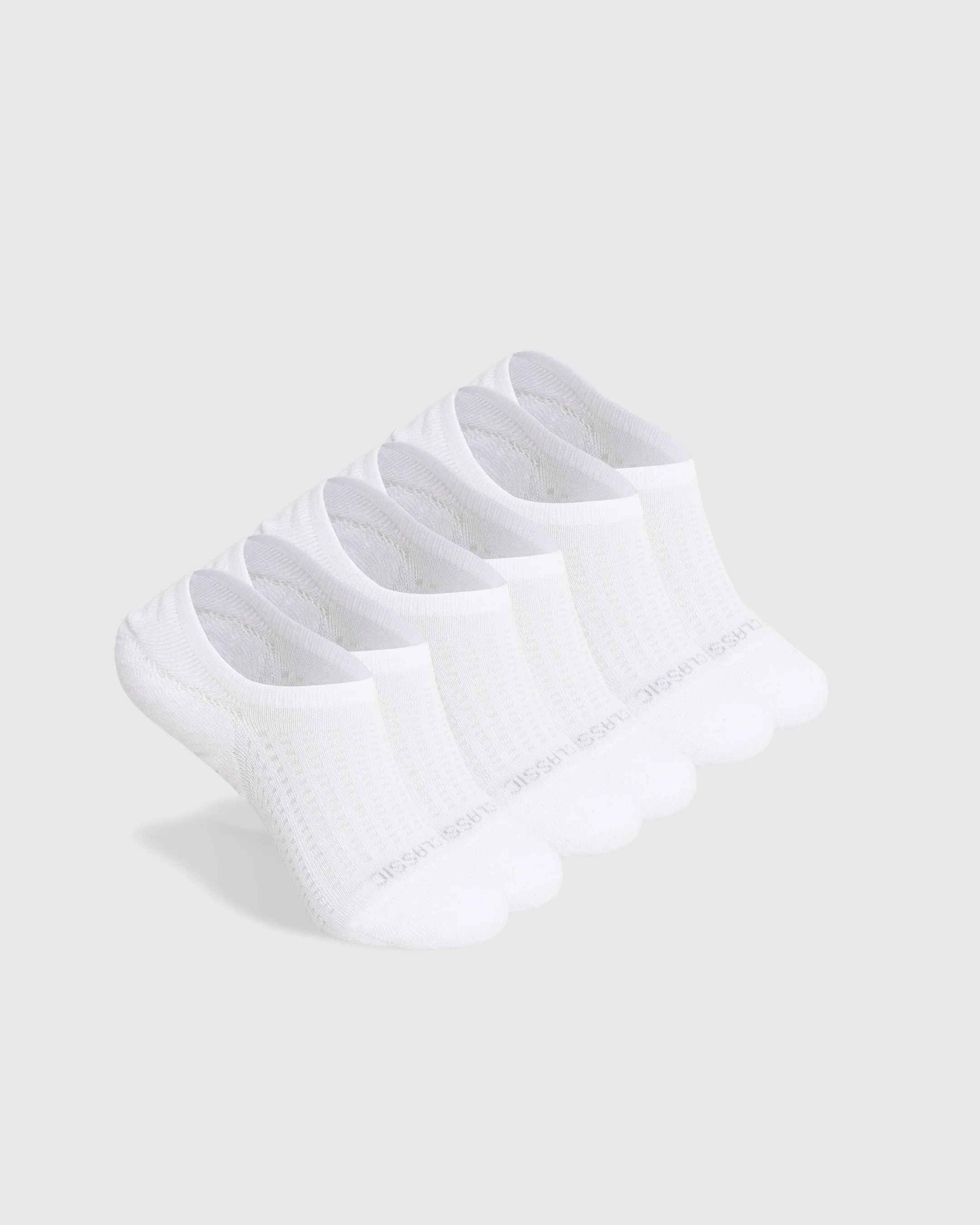 White Active Never Show Socks 3-Pack sold by True Classic