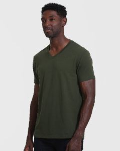 Dark Olive V-Neck T-Shirt sold by True Classic