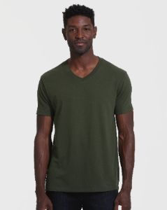 Dark Olive V-Neck T-Shirt sold by True Classic