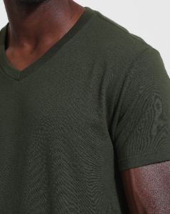 Dark Olive V-Neck T-Shirt sold by True Classic