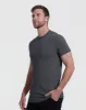 Carbon Tall Straight Hem Crew Neck T-Shirt sold by True Classic