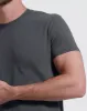 Carbon Tall Straight Hem Crew Neck T-Shirt sold by True Classic
