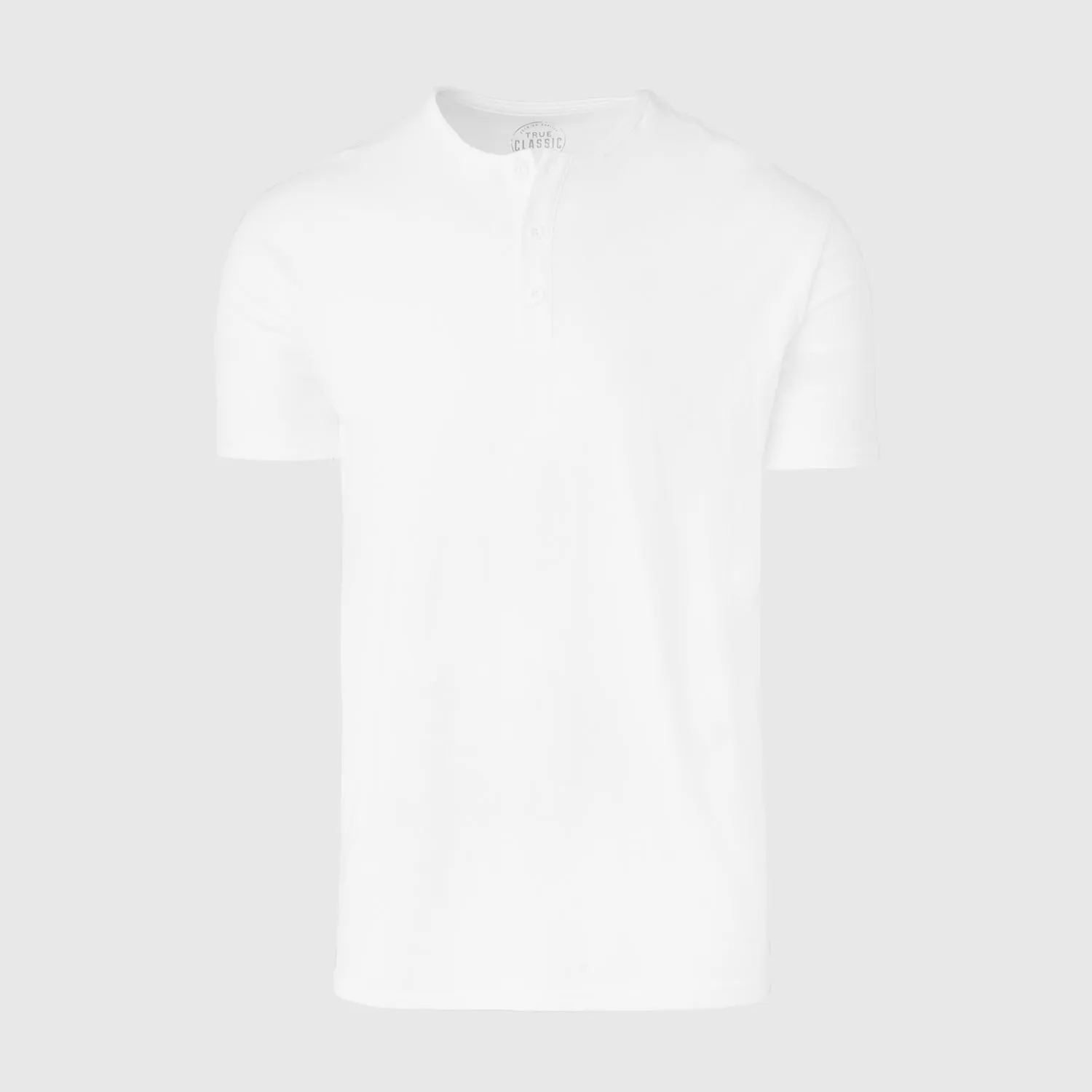 White Short Sleeve Henley sold by True Classic product image thumbnail 2