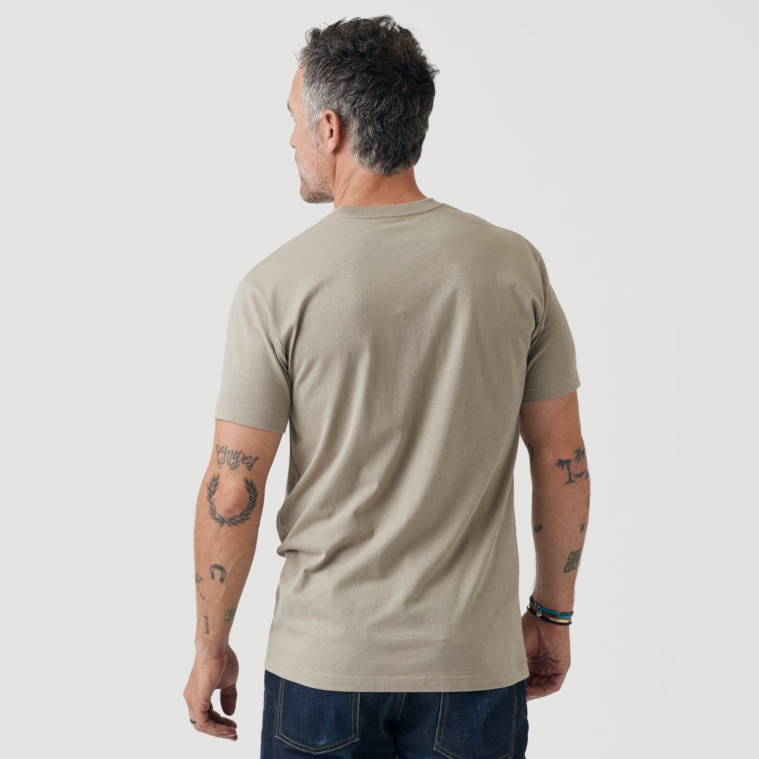 Military Beige Crew Neck T-Shirt sold by True Classic product image thumbnail 3