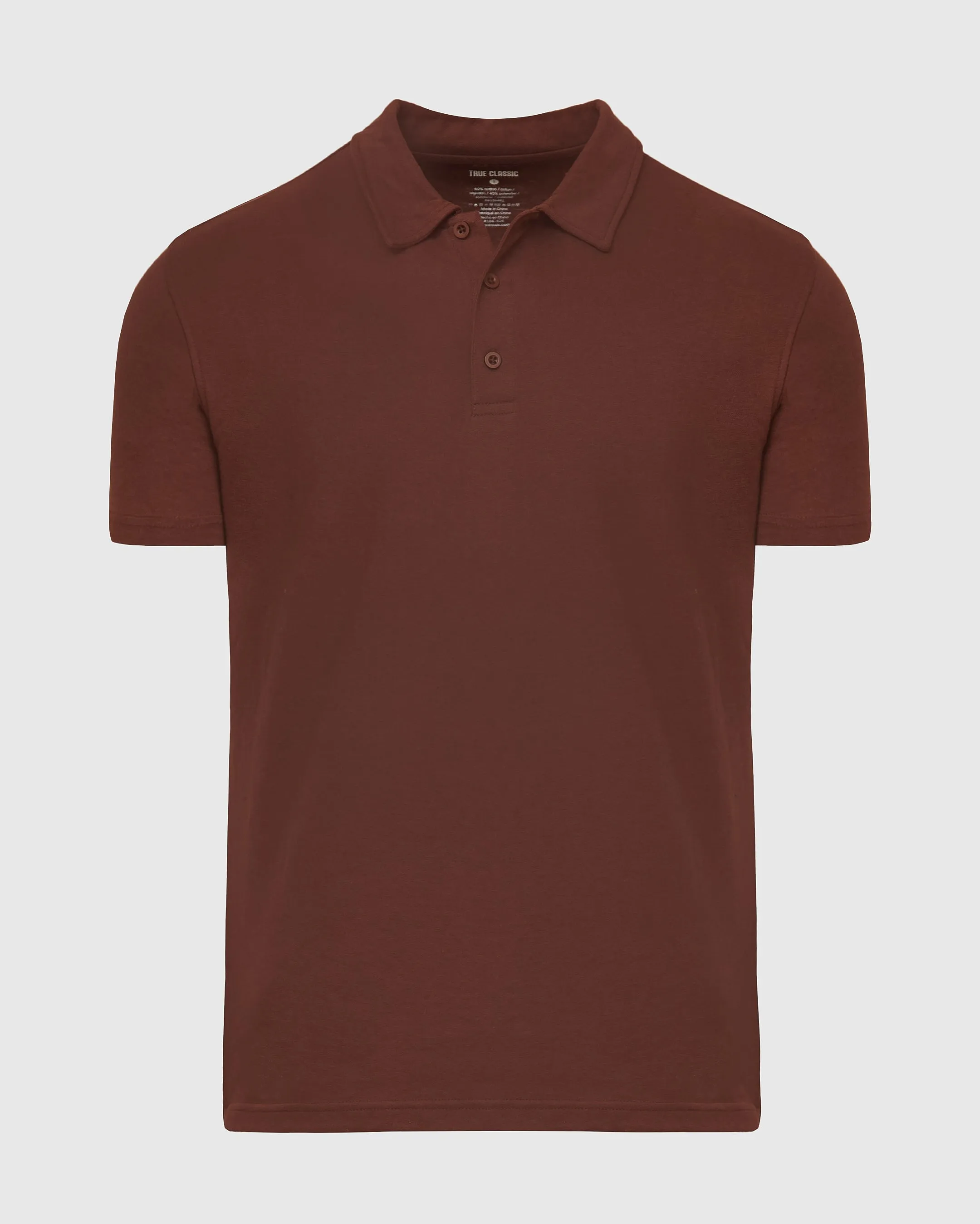 Dark Chocolate Short Sleeve Polo sold by True Classic product image thumbnail 2