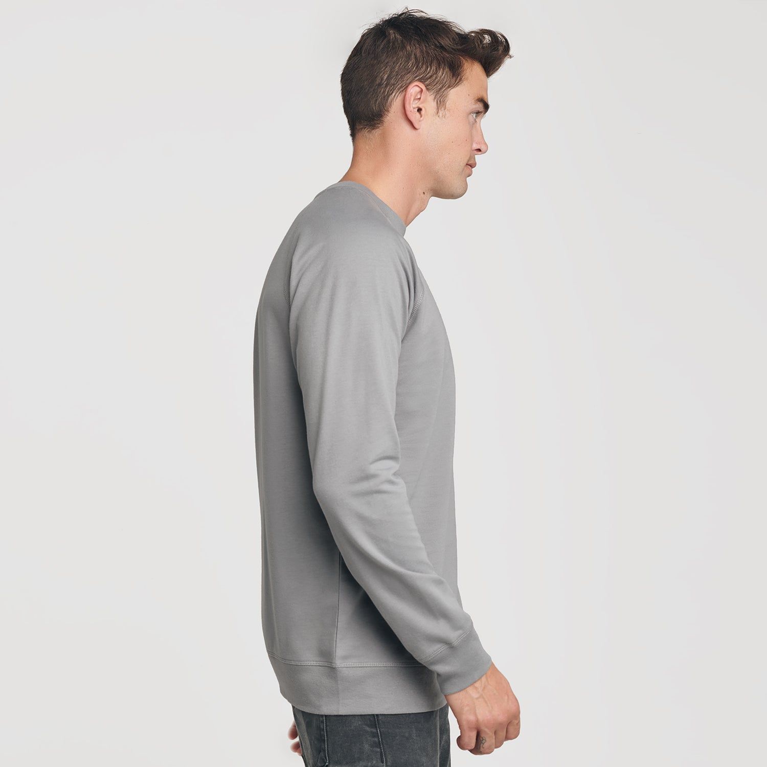 Slate French Terry Sweatshirt sold by True Classic product image thumbnail 4