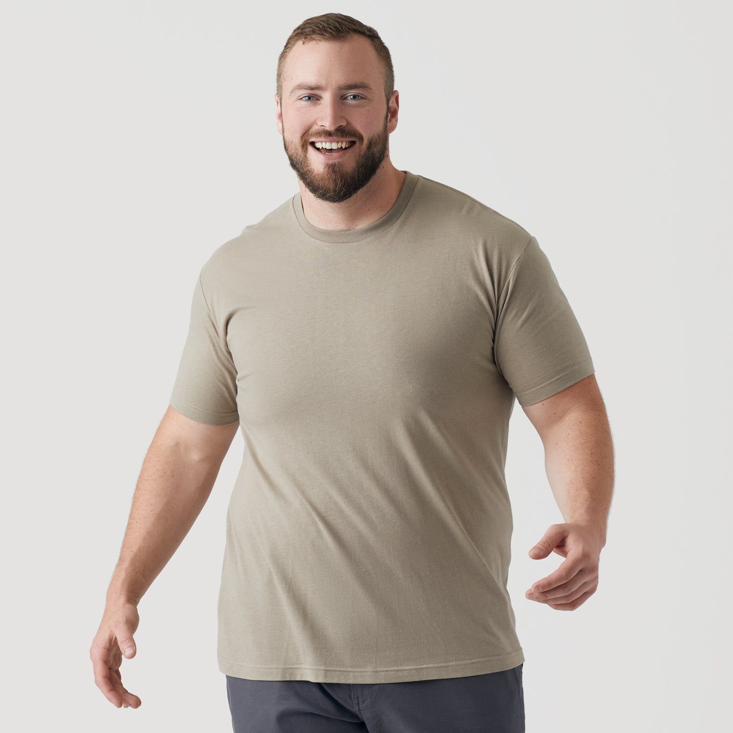 Military Beige Crew Neck T-Shirt sold by True Classic product image thumbnail 5