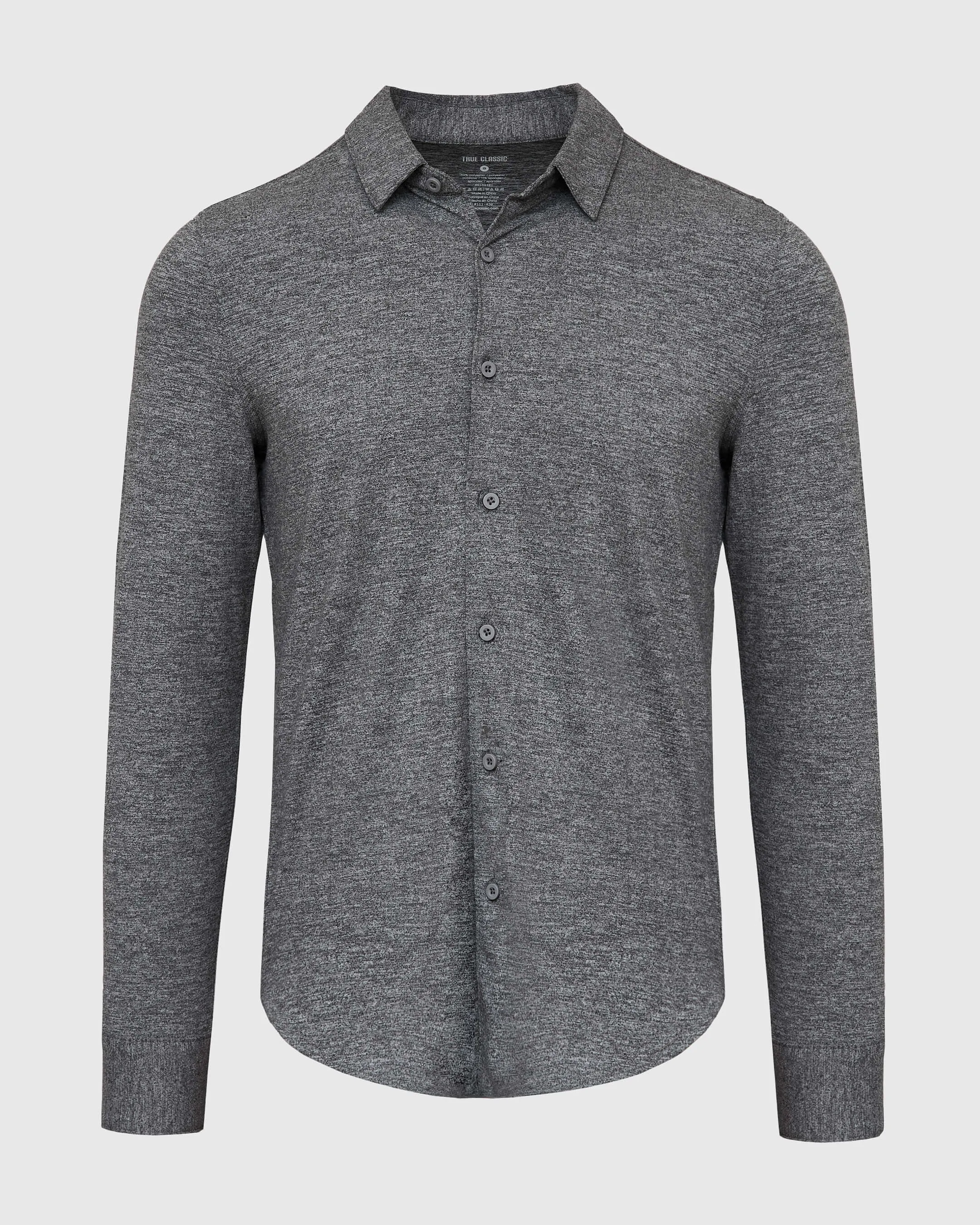Heather Gray Long Sleeve Do-It-All Comfort Shirt sold by True Classic product image thumbnail 2