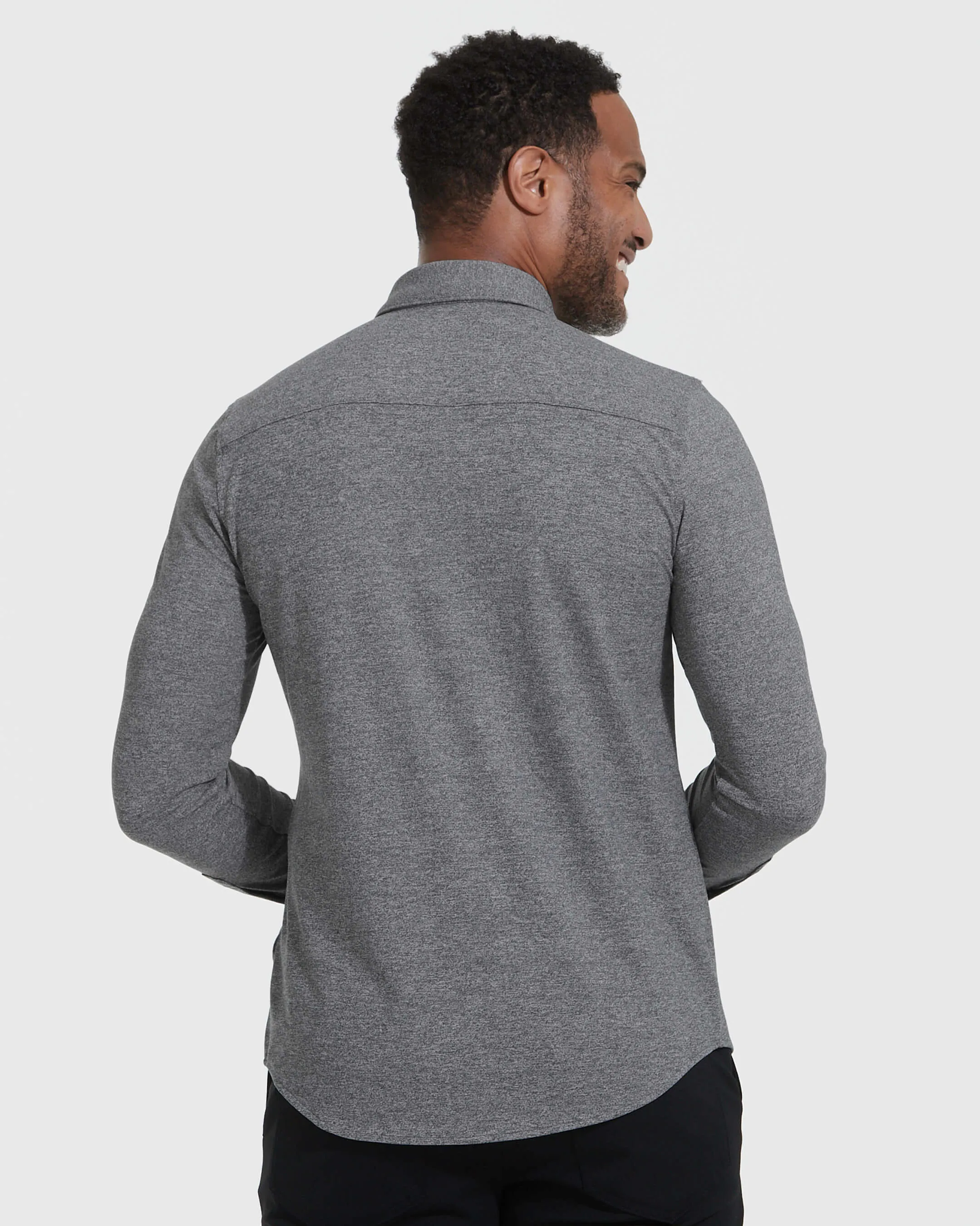 Heather Gray Long Sleeve Do-It-All Comfort Shirt sold by True Classic product image thumbnail 4