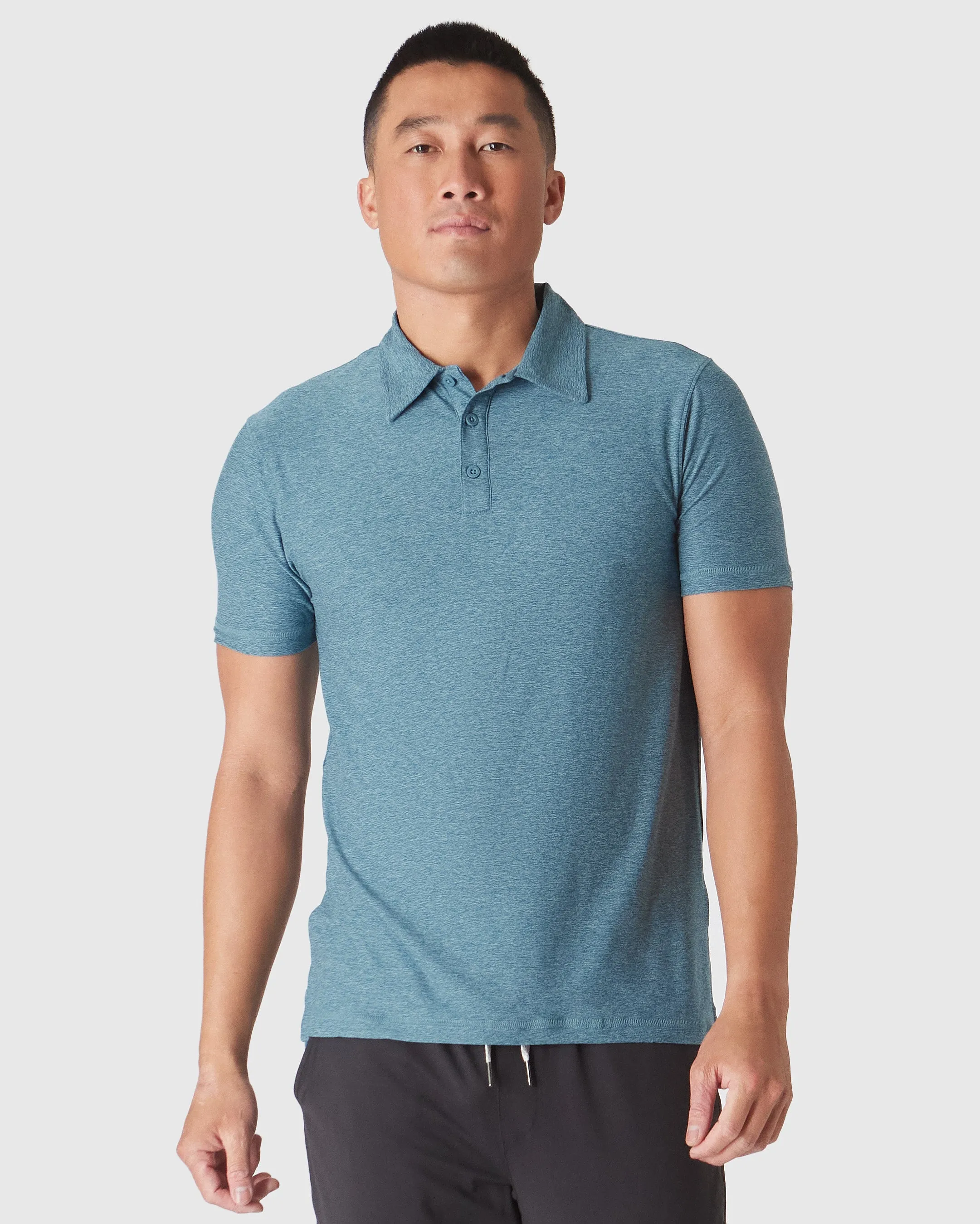 Heather Centurion Short Sleeve Active Polo sold by True Classic