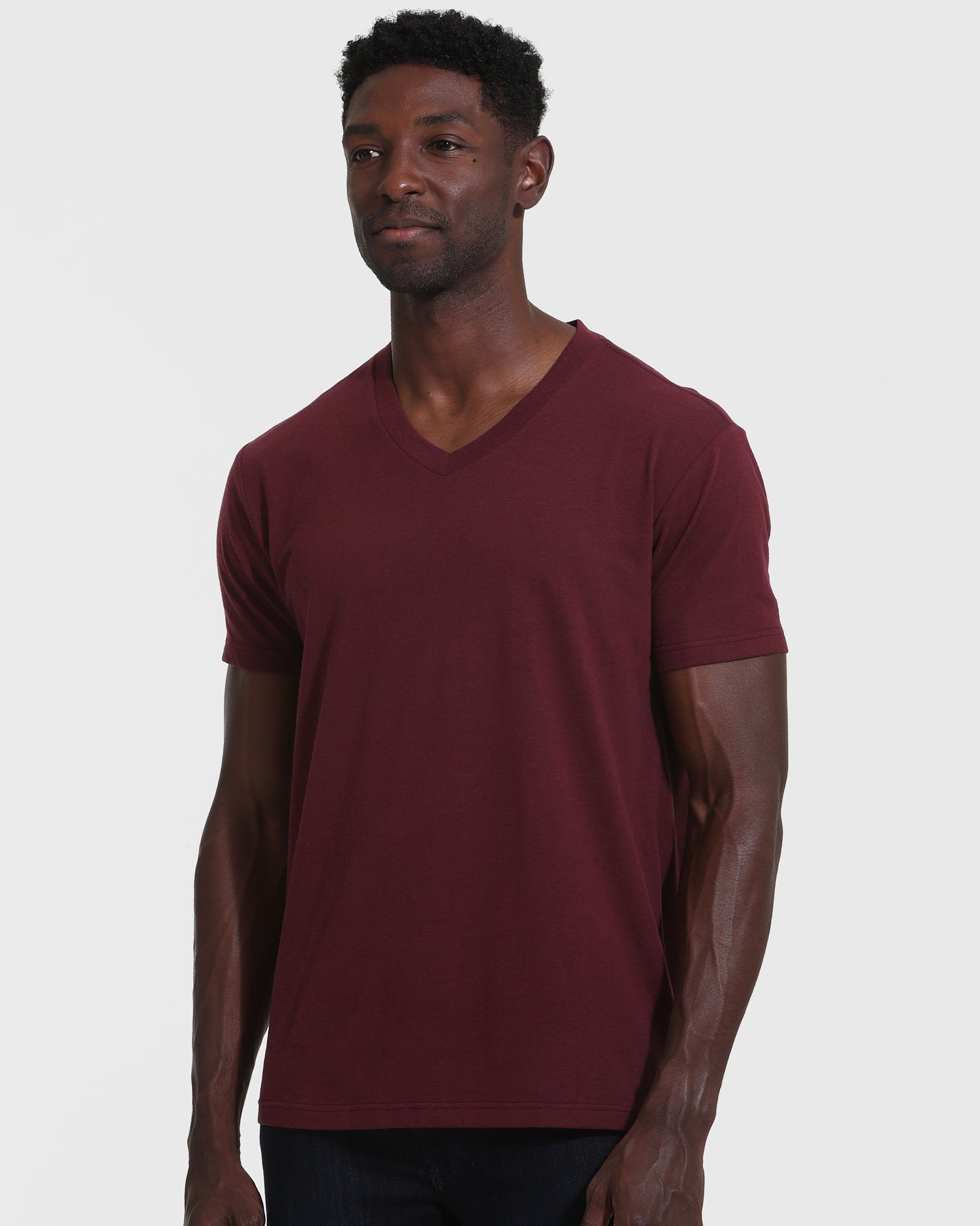 Mahogany V-Neck T-Shirt sold by True Classic product image thumbnail 3