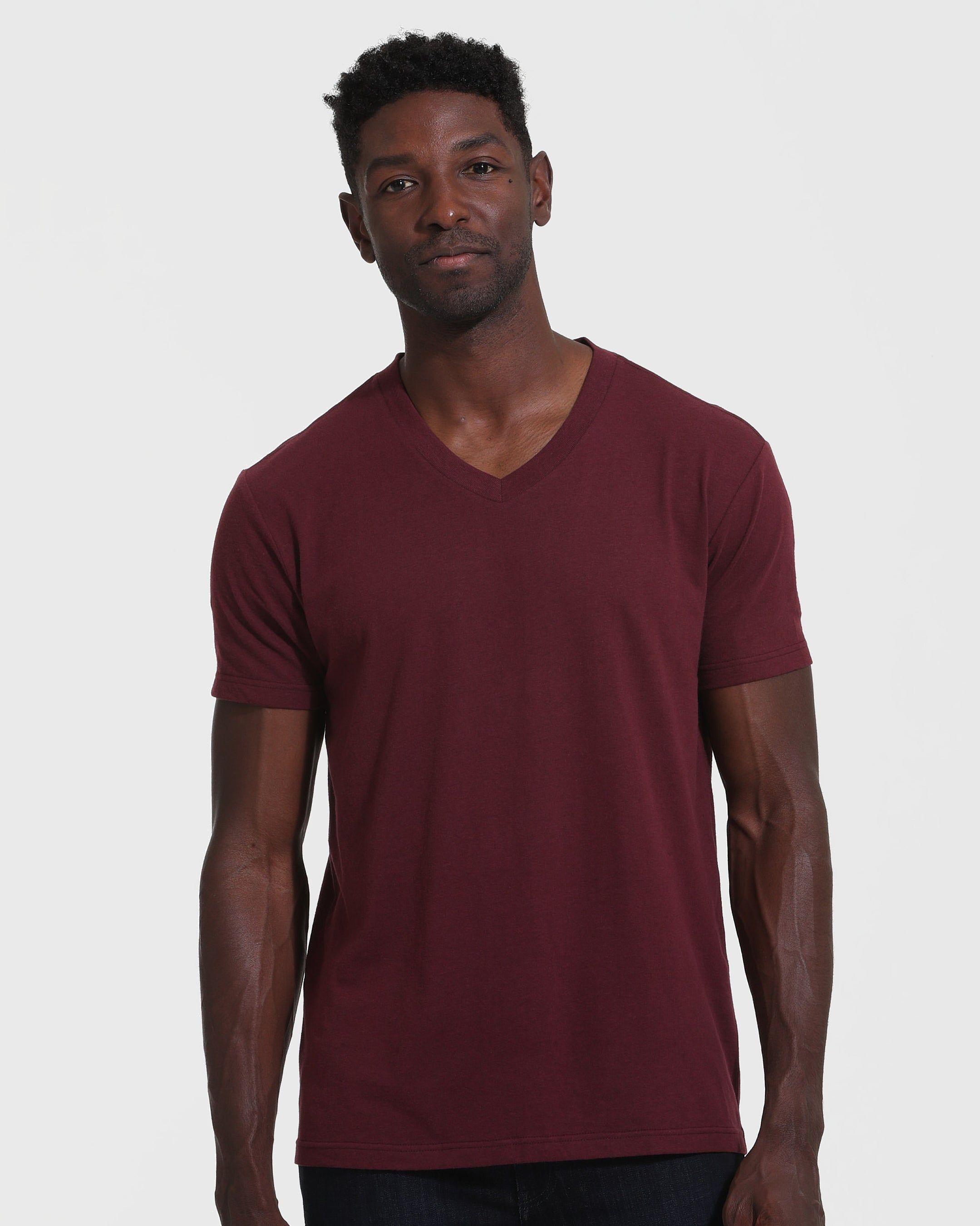 Mahogany V-Neck T-Shirt sold by True Classic