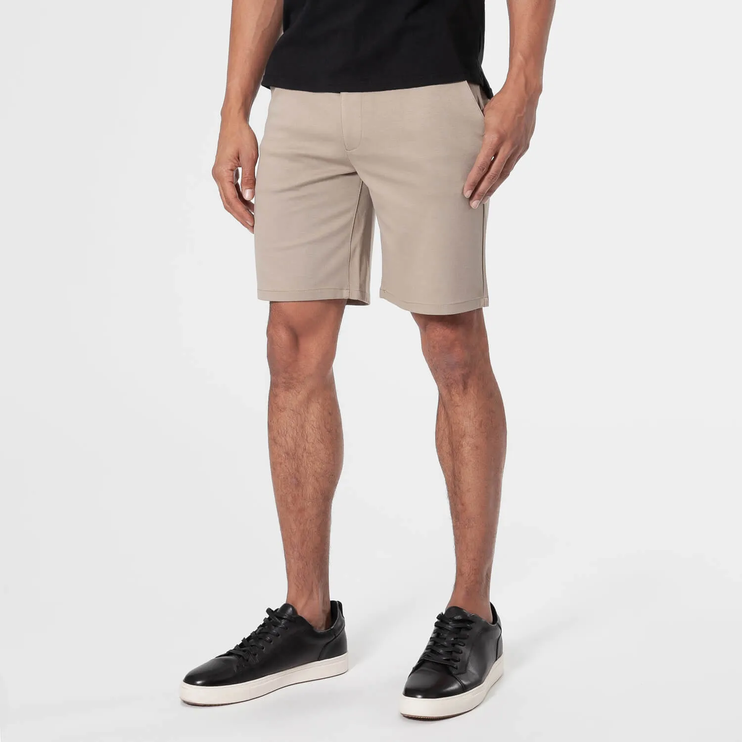 9" Khaki Comfort Knit Chino Shorts sold by True Classic product image thumbnail 4