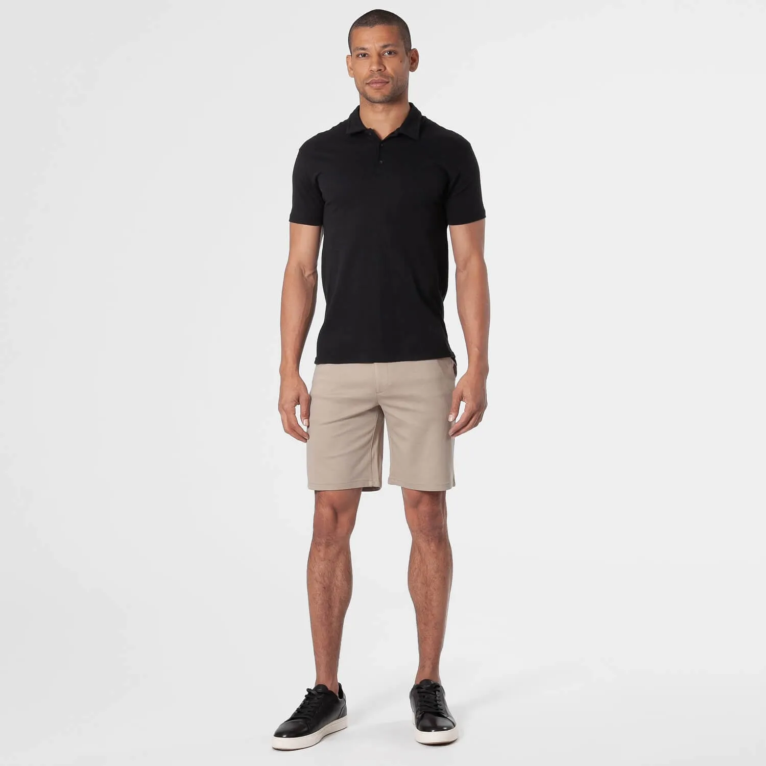 9" Khaki Comfort Knit Chino Shorts sold by True Classic product image thumbnail 5