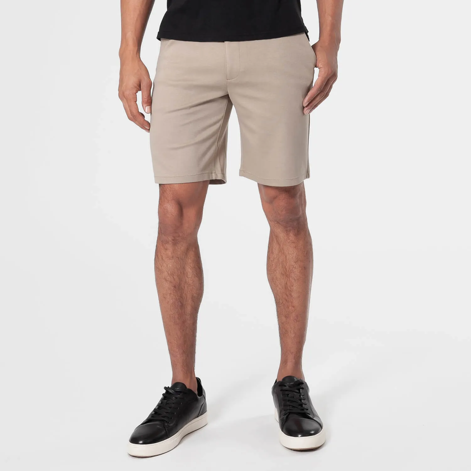 9" Khaki Comfort Knit Chino Shorts sold by True Classic