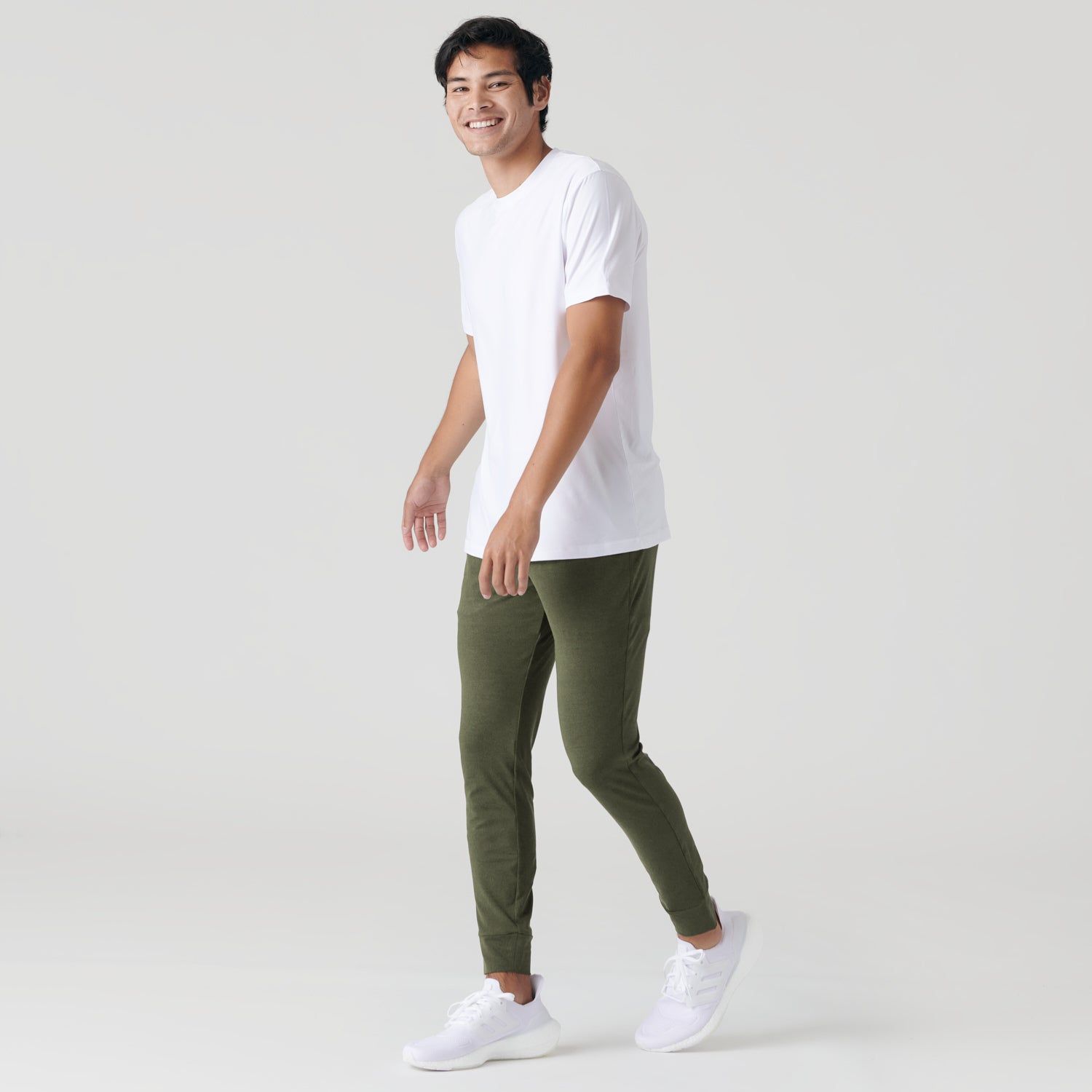 Dark Heather Military Green Active Joggers sold by True Classic product image thumbnail 5