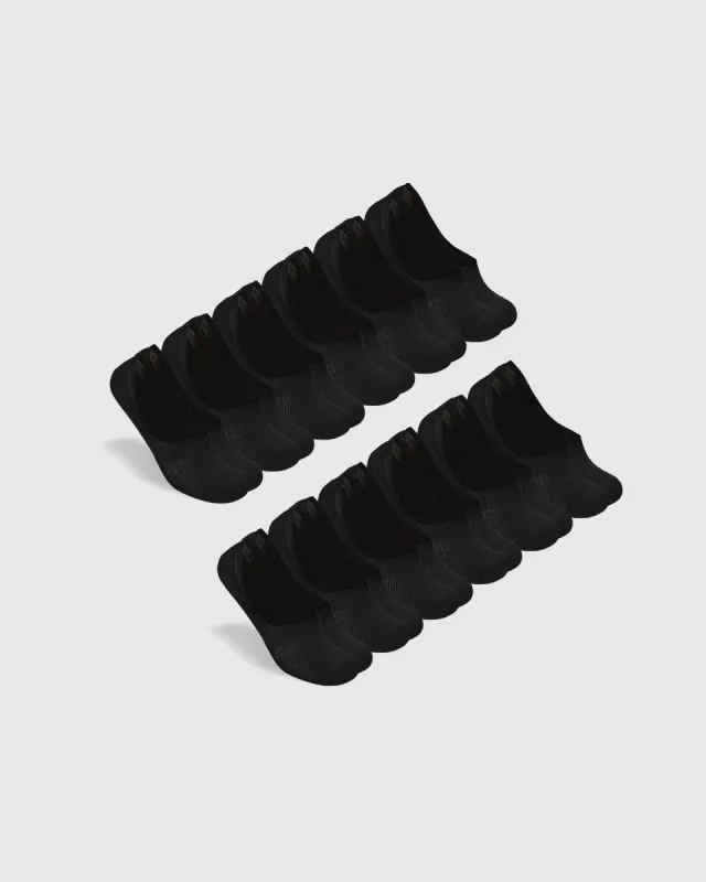 Black Never Show Socks 12-Pack sold by True Classic