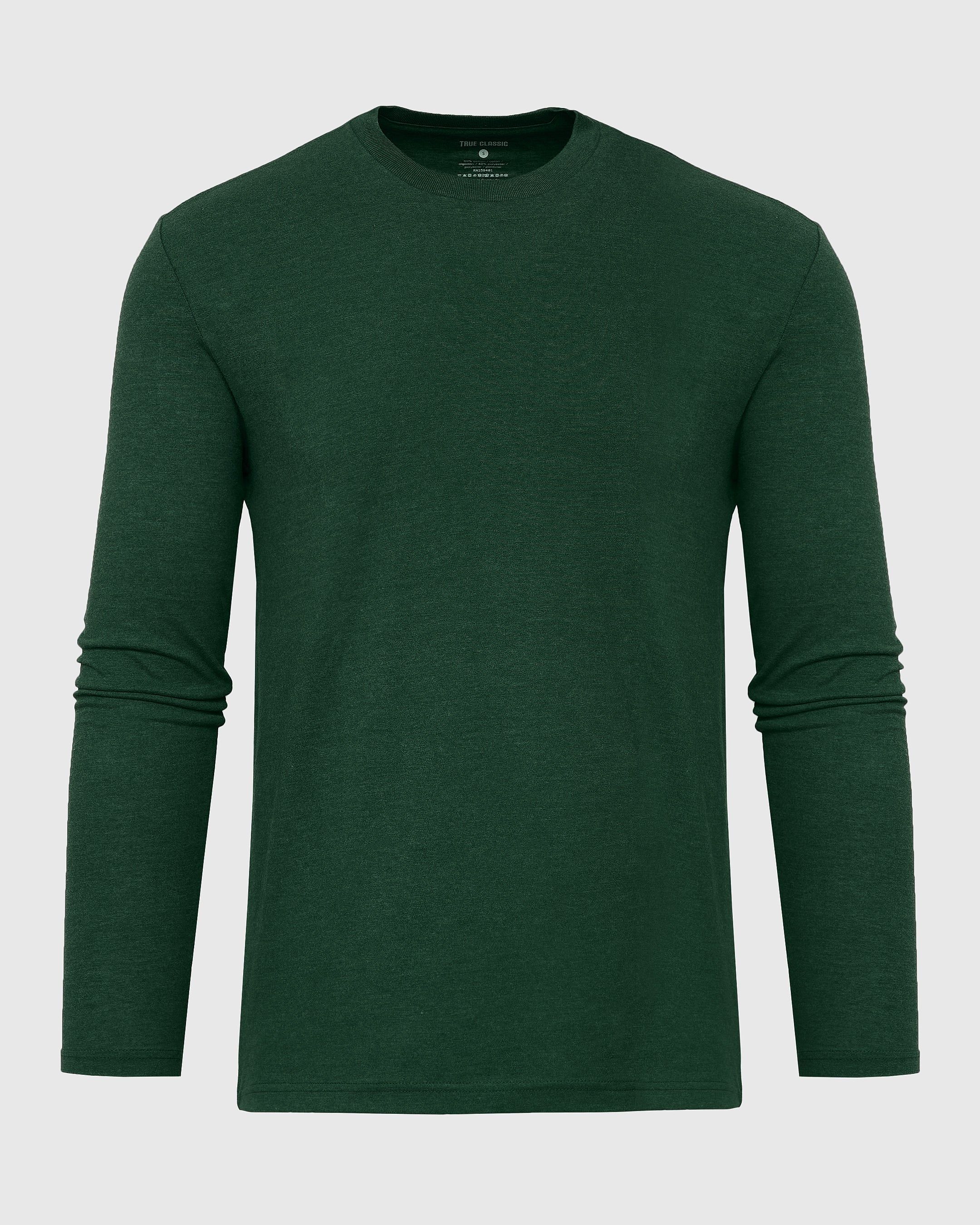 Evergreen Heather Long Sleeve T-Shirt sold by True Classic product image thumbnail 2