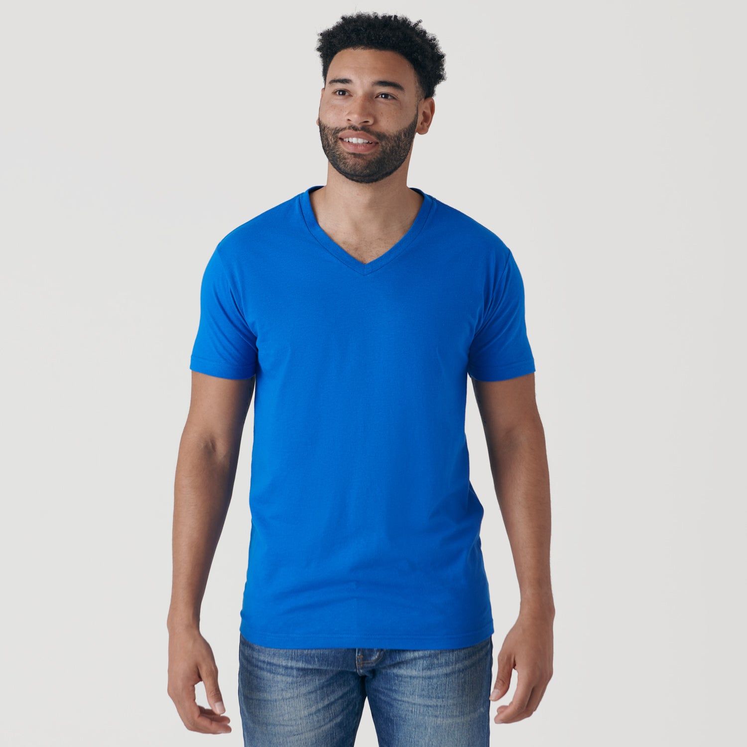 Electric Blue V-Neck T-Shirt sold by True Classic