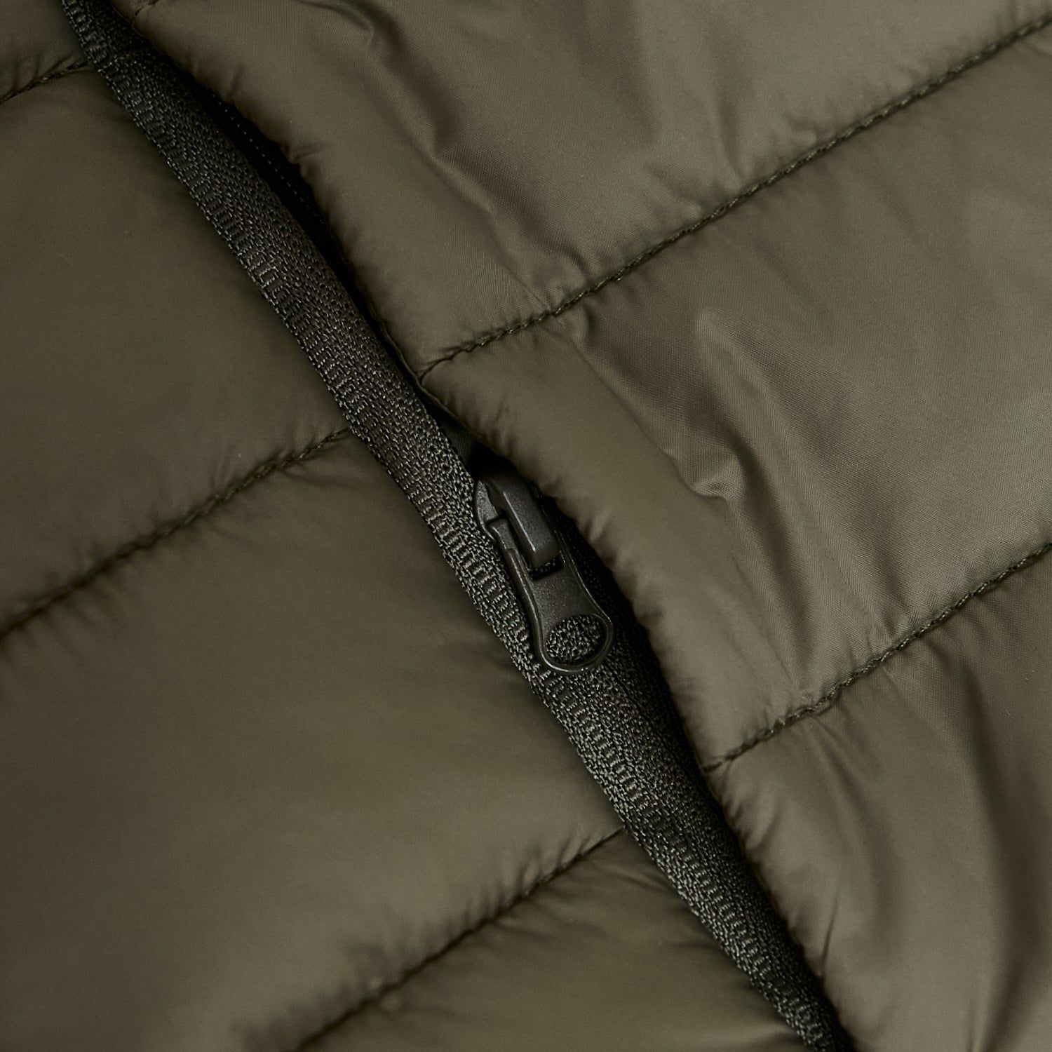 Military Green Quilted Puffer Jacket sold by True Classic product image thumbnail 5