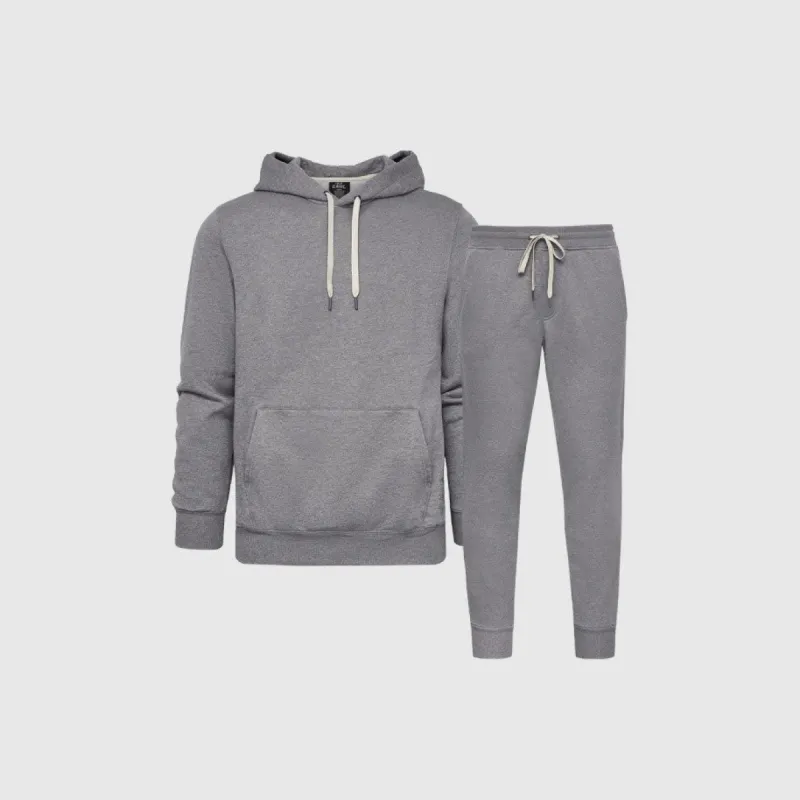 Heather Gray Pullover Hoodie and Jogger Set sold by True Classic