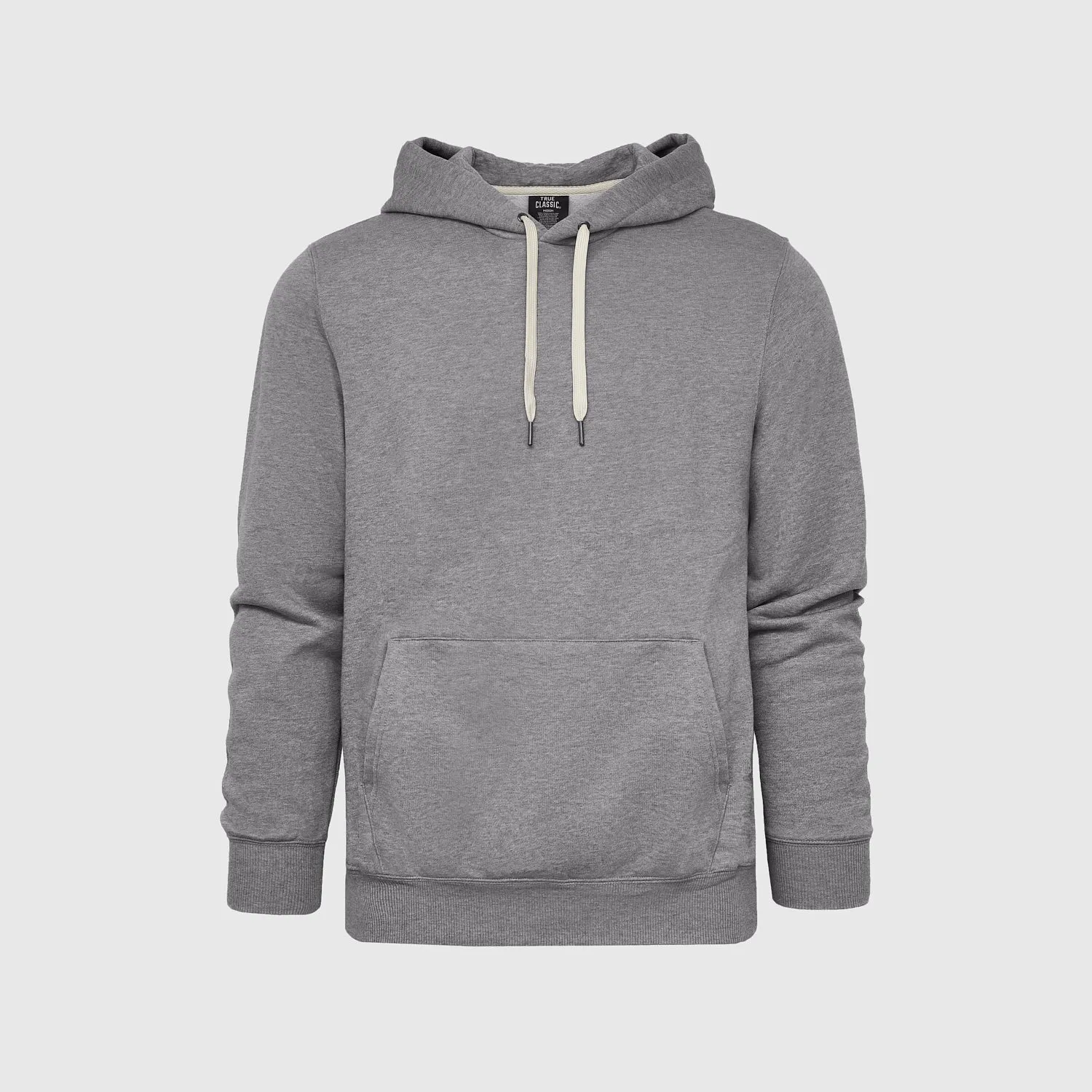 Heather Gray Fleece French Terry Pullover Hoodie sold by True Classic product image thumbnail 2