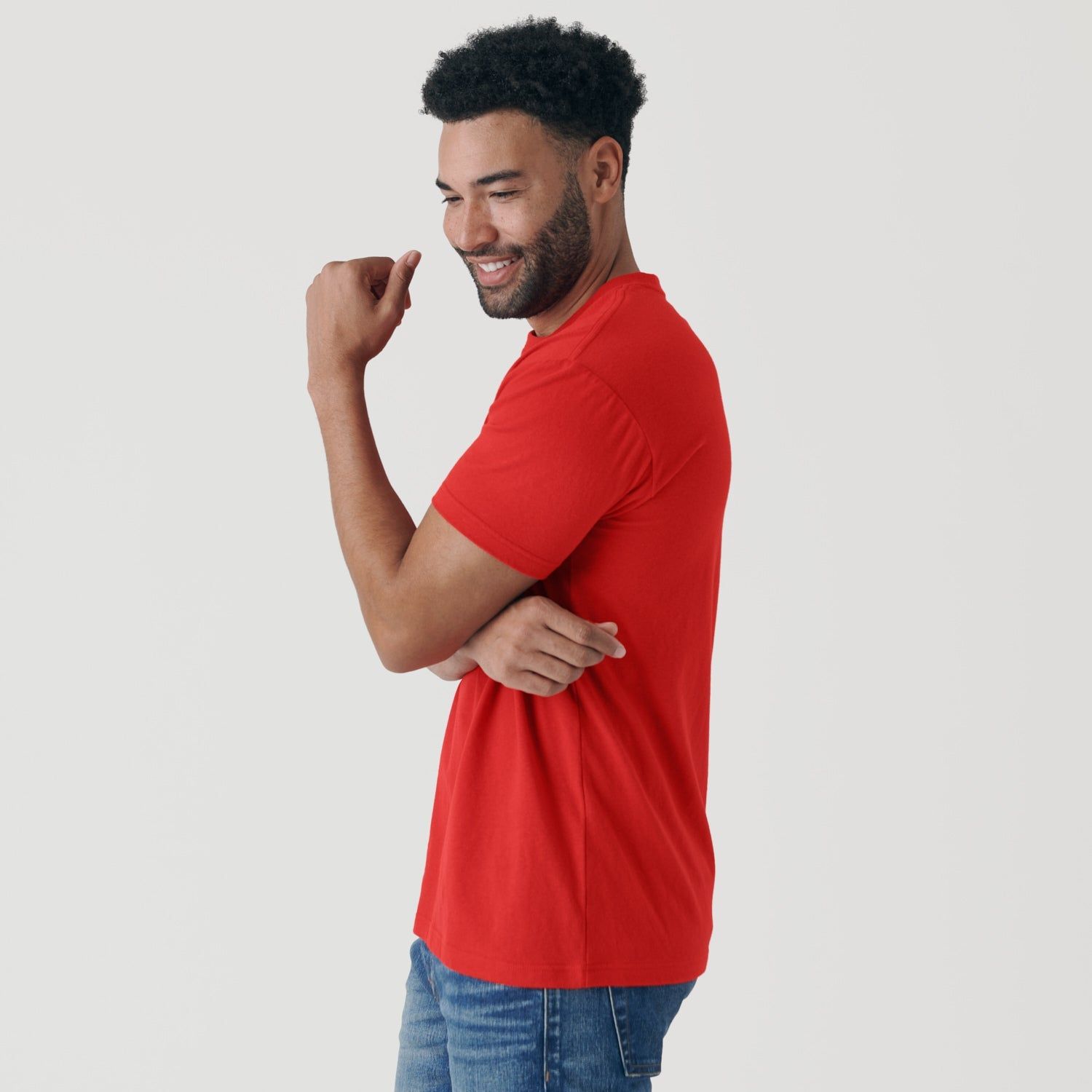True Red Crew Neck T-Shirt sold by True Classic product image thumbnail 4