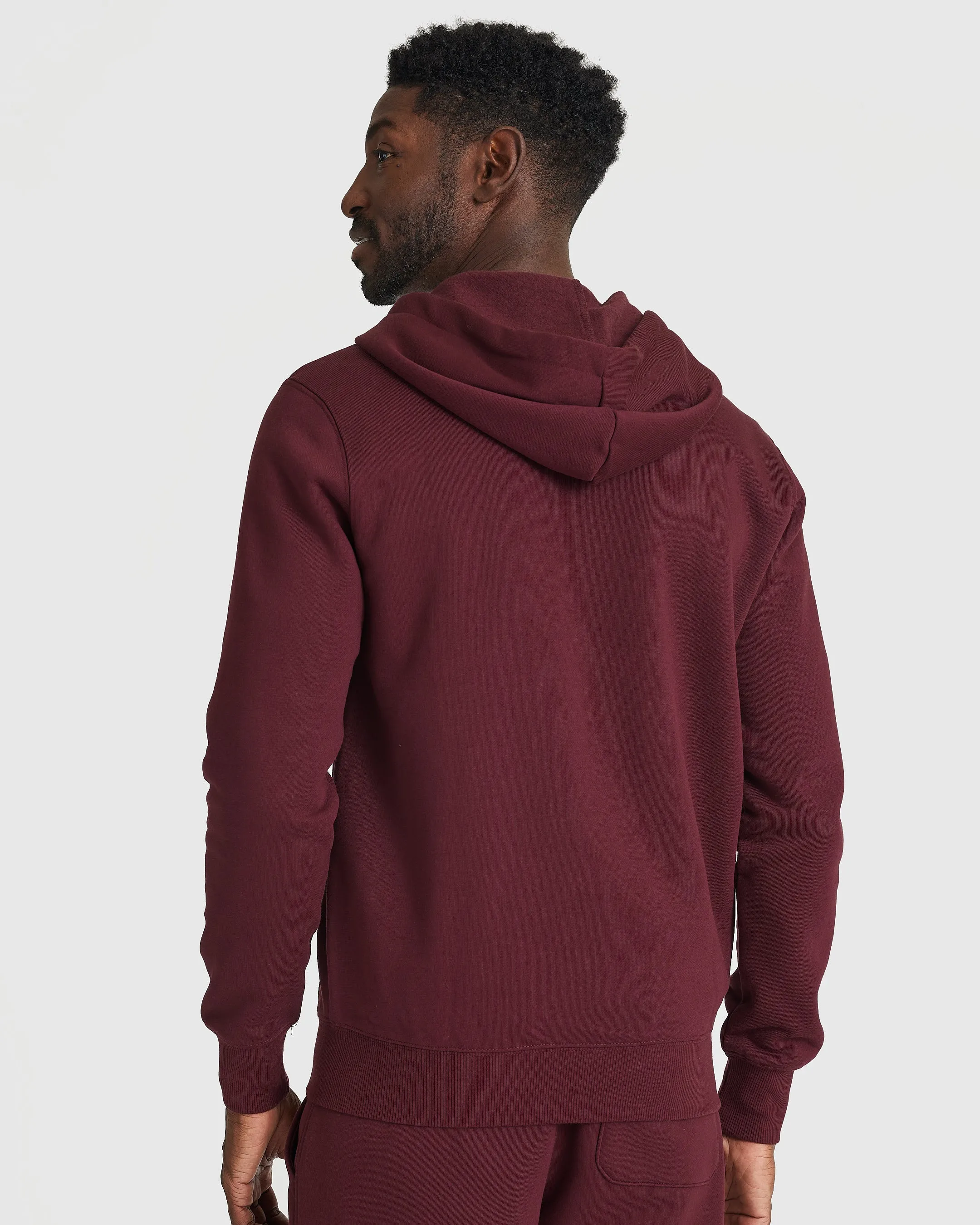 Mahogany Fleece French Terry Zip Hoodie sold by True Classic product image thumbnail 4