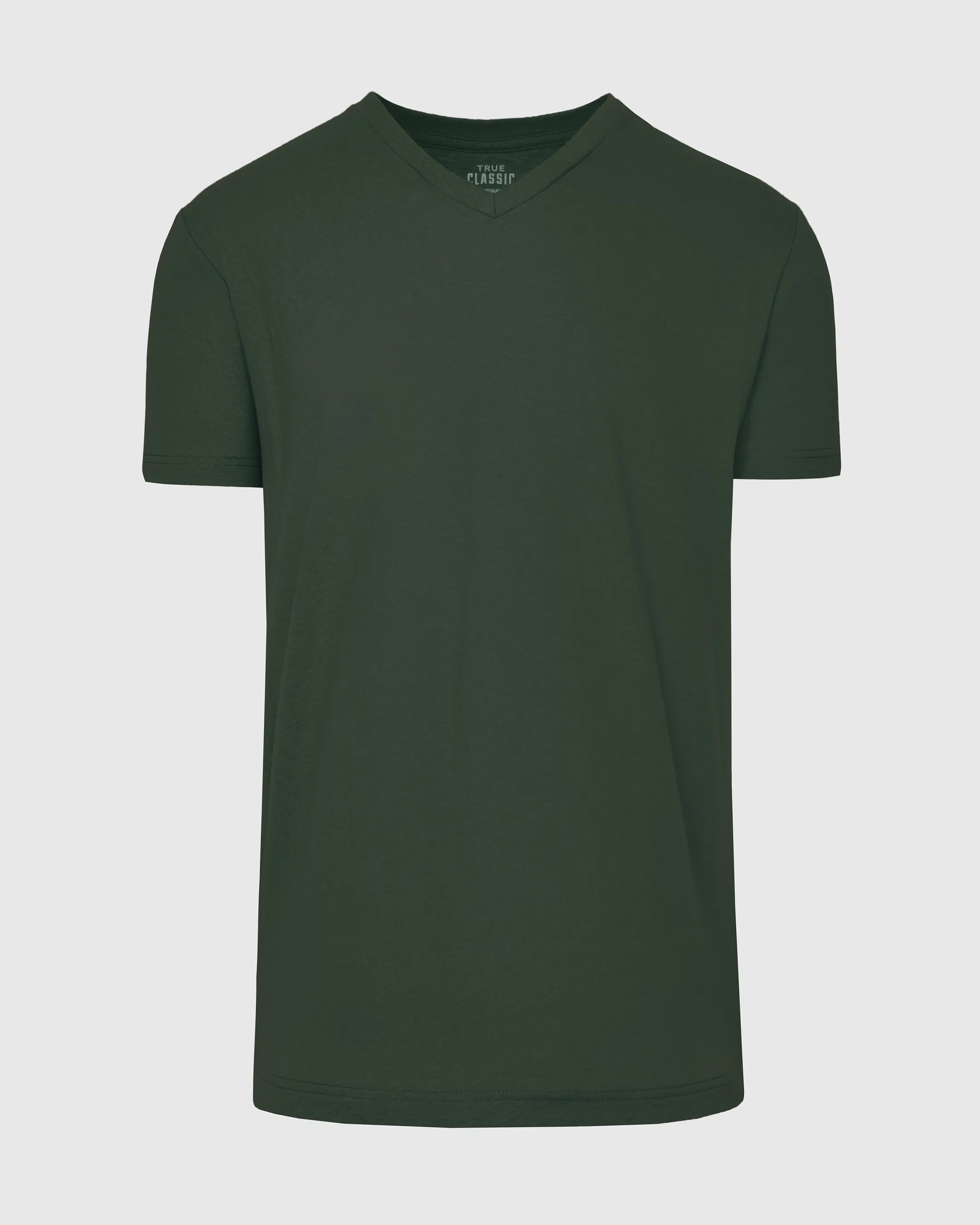 Dark Olive V-Neck Tee sold by True Classic product image thumbnail 2