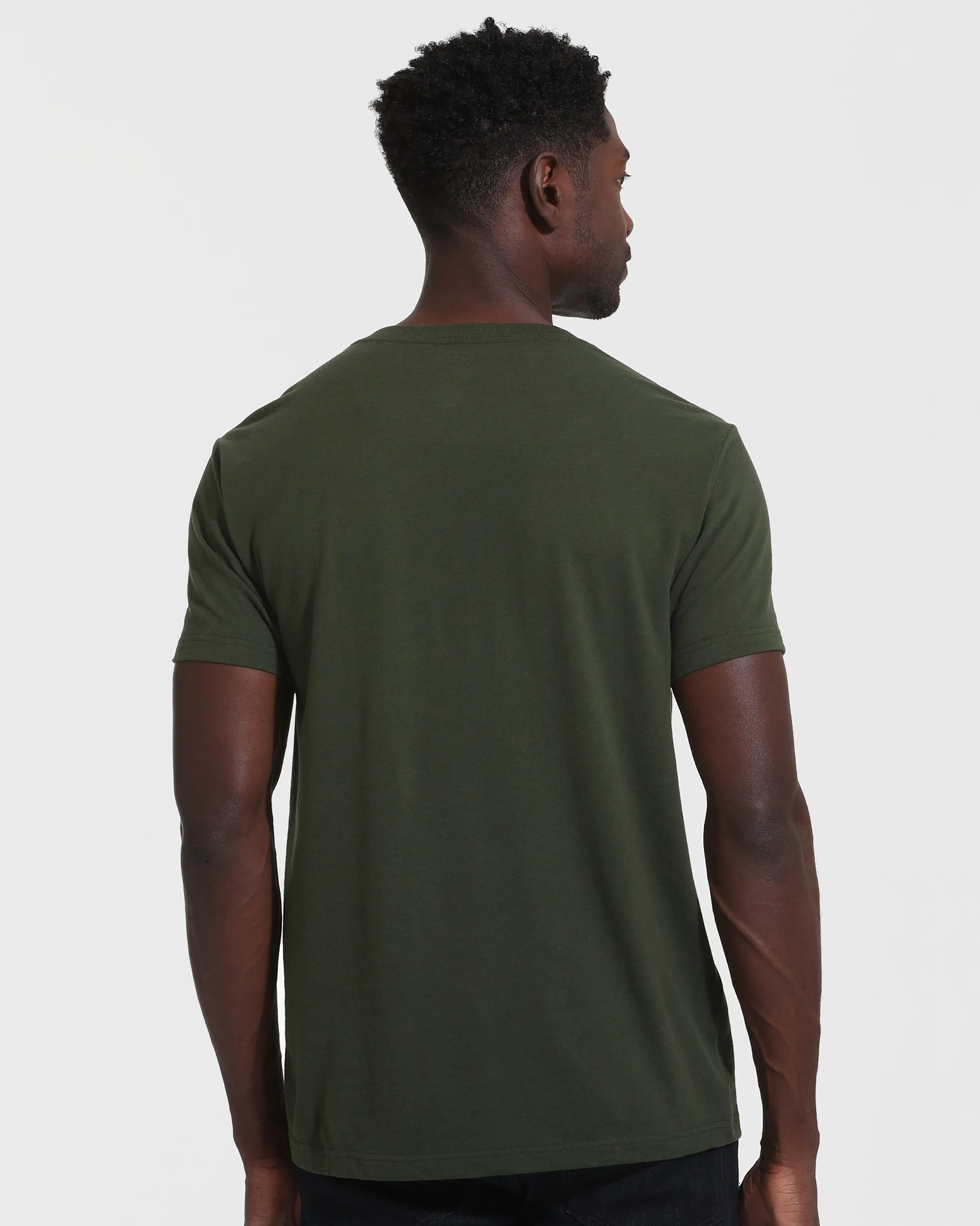 Dark Olive V-Neck Tee sold by True Classic product image thumbnail 4