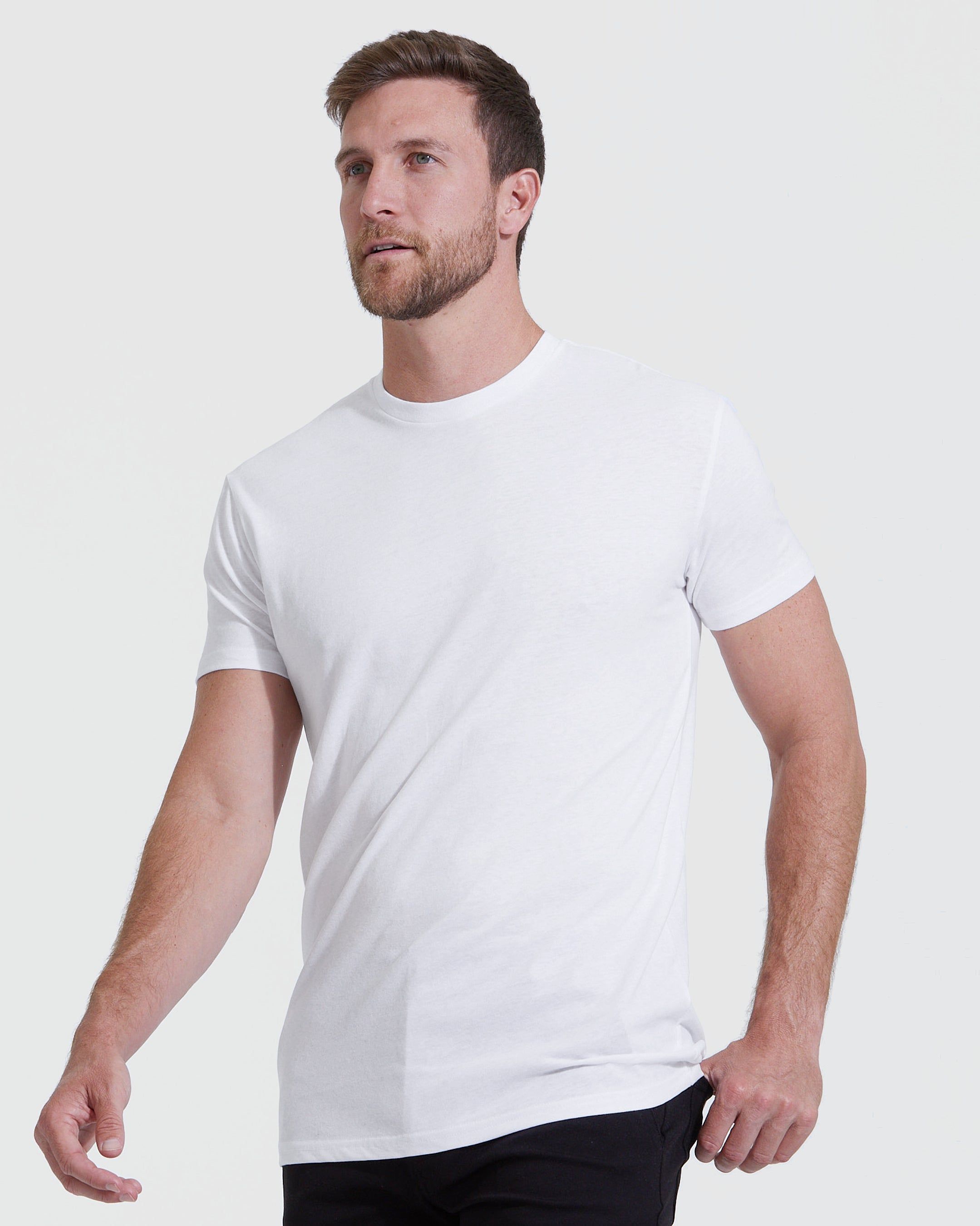 Tall Round Hem Crew Neck T-Shirt Core 6-Pack sold by True Classic product image thumbnail 3