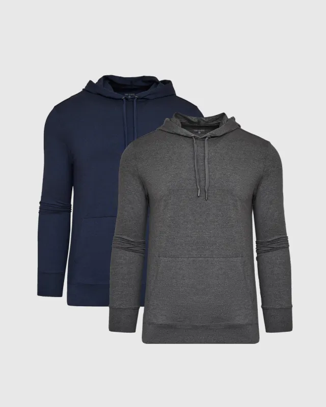 Heather Active Comfort Pullover Hoodie 2-Pack sold by True Classic