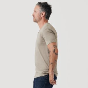Military Beige V-Neck T-Shirt sold by True Classic