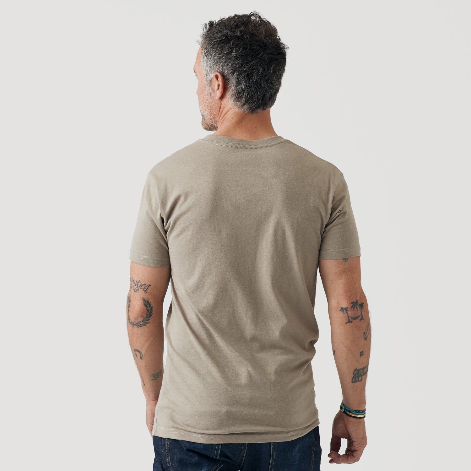 Military Beige V-Neck T-Shirt sold by True Classic product image thumbnail 3