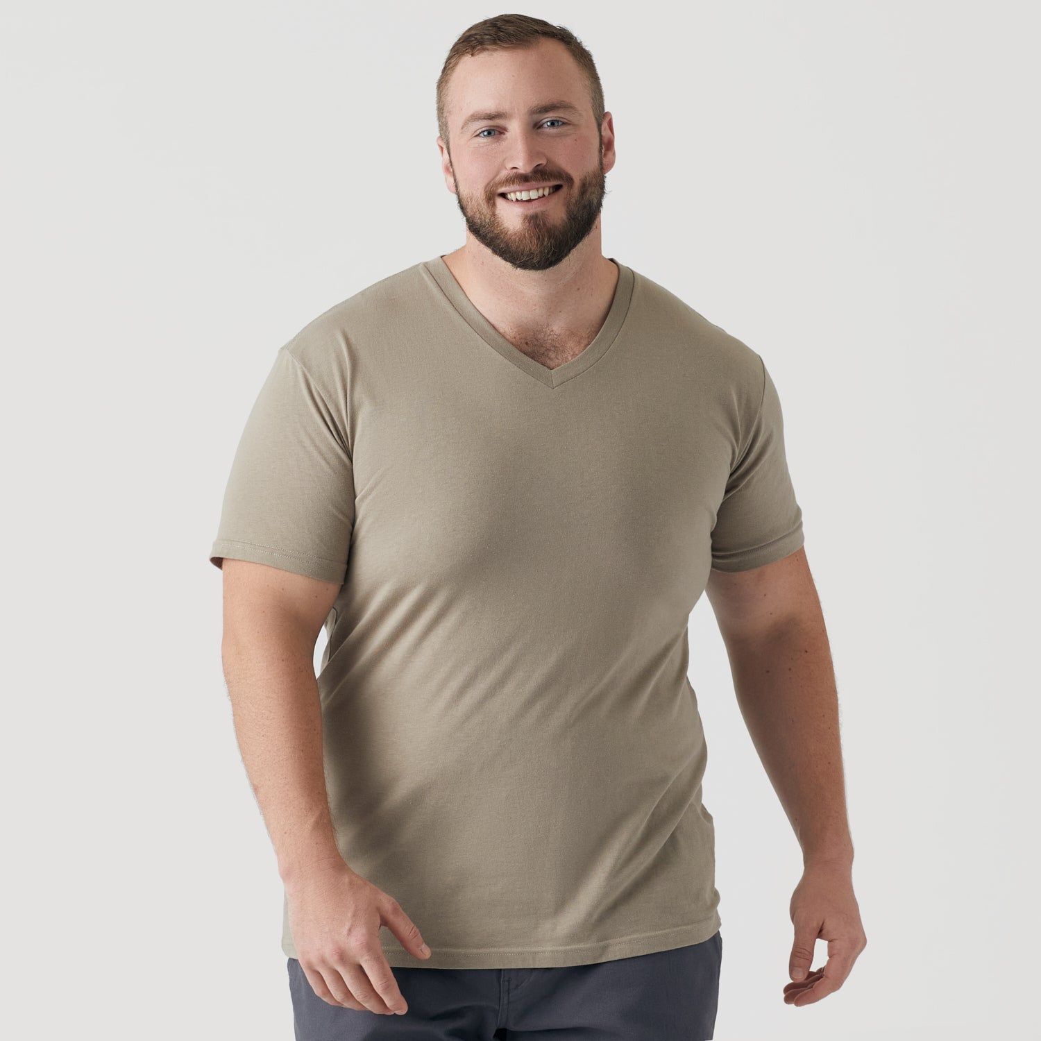 Military Beige V-Neck T-Shirt sold by True Classic product image thumbnail 5