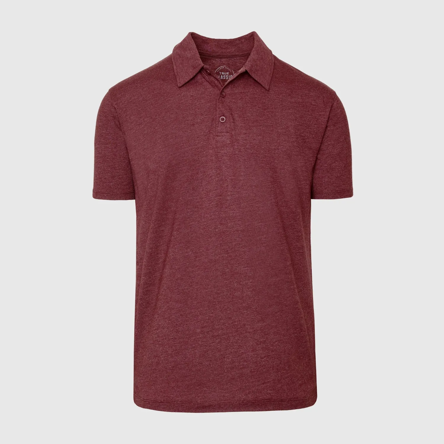 Heather Burgundy Classic Polo sold by True Classic product image thumbnail 2