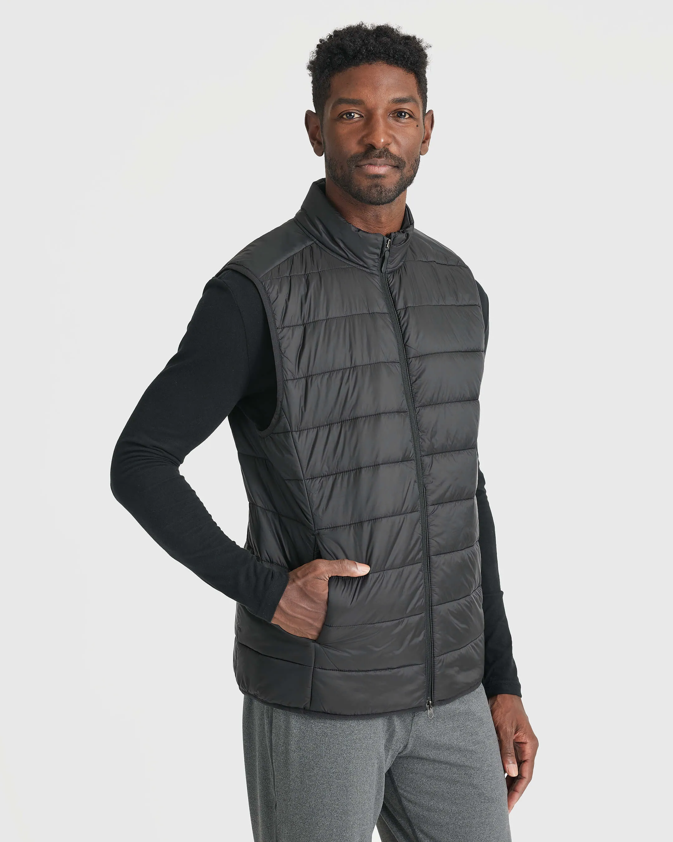 Black Puffer Vest sold by True Classic product image thumbnail 4