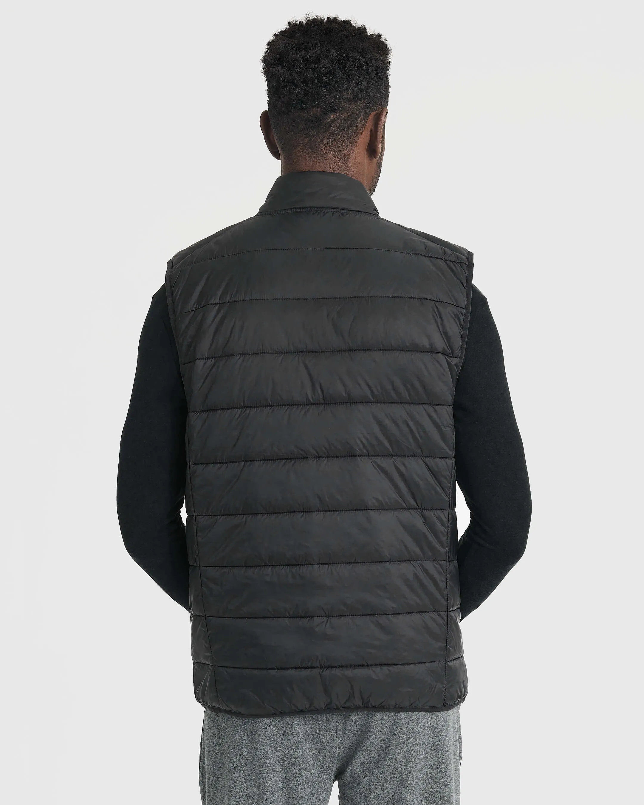 Black Puffer Vest sold by True Classic product image thumbnail 3