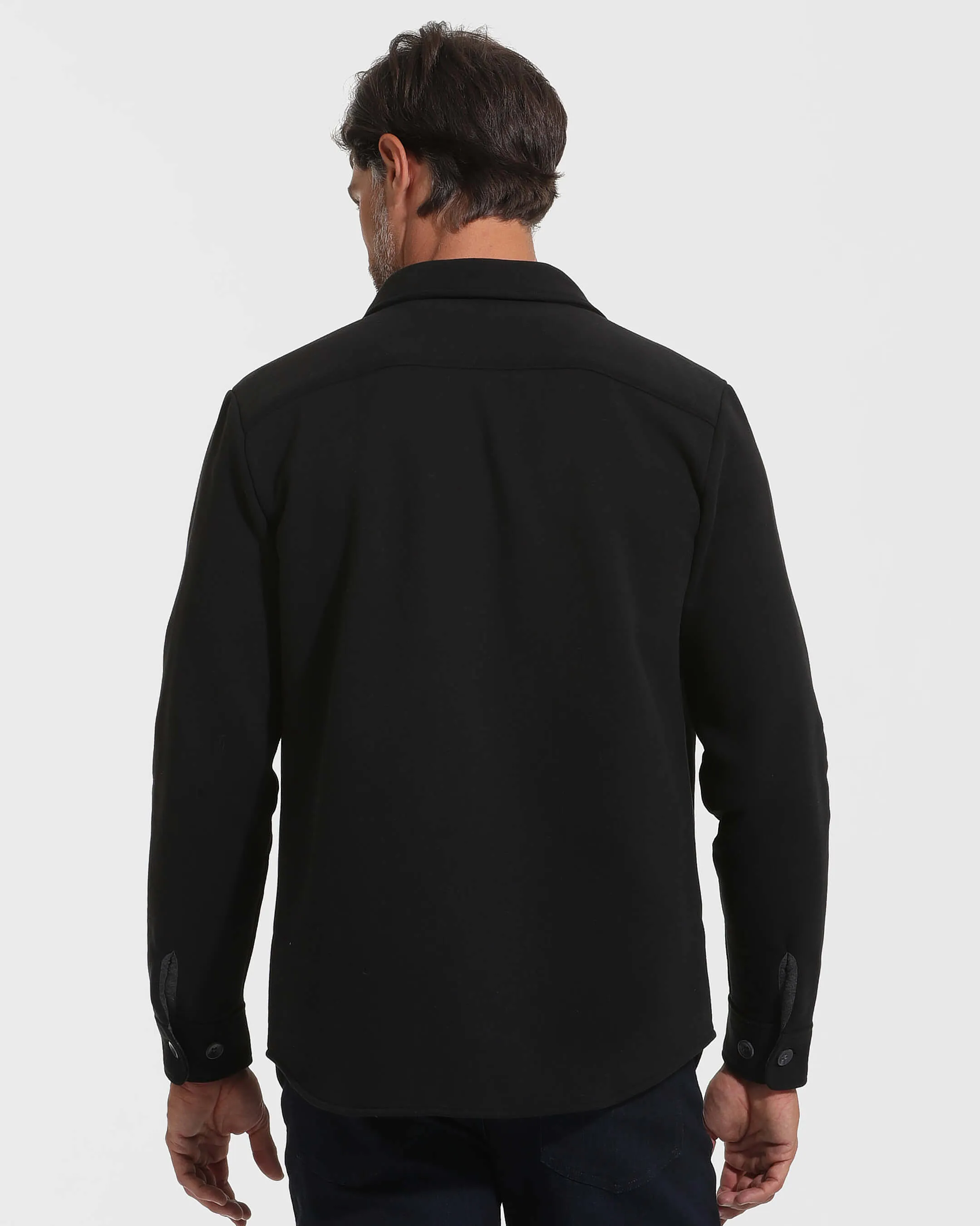Black Fleece Shacket sold by True Classic product image thumbnail 4