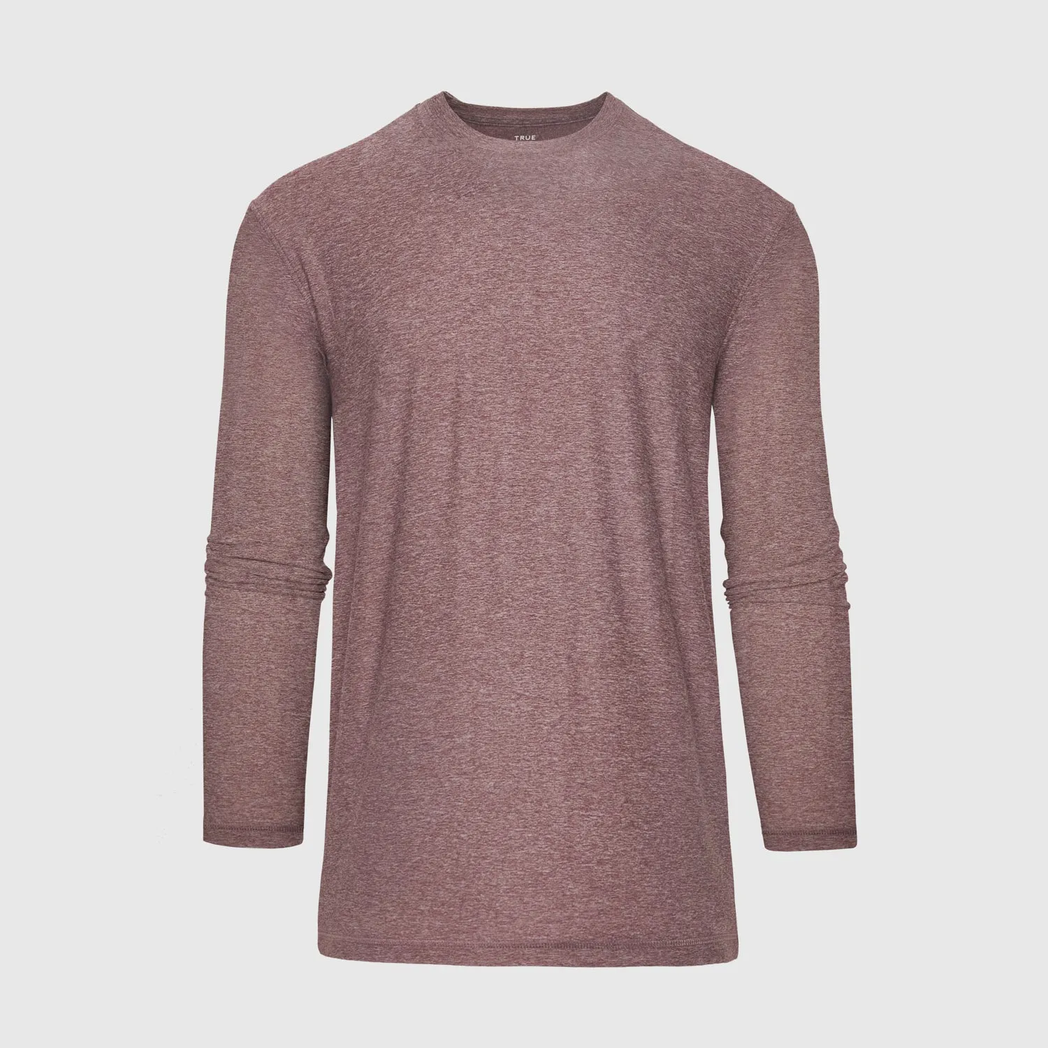 Heather Burgundy Active Long Sleeve Crew Neck sold by True Classic product image thumbnail 2